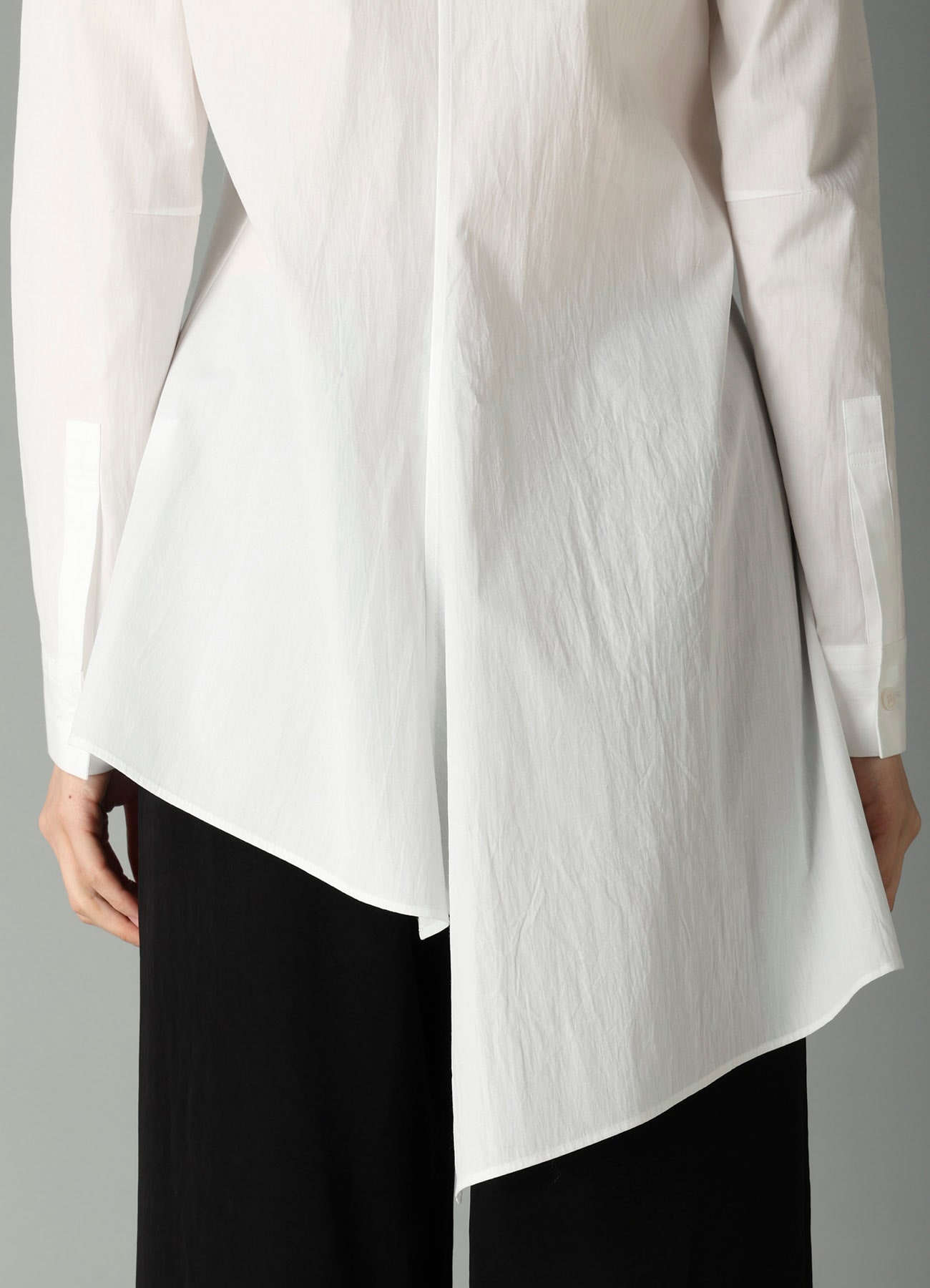 BROAD R PANELED LONG SHIRT