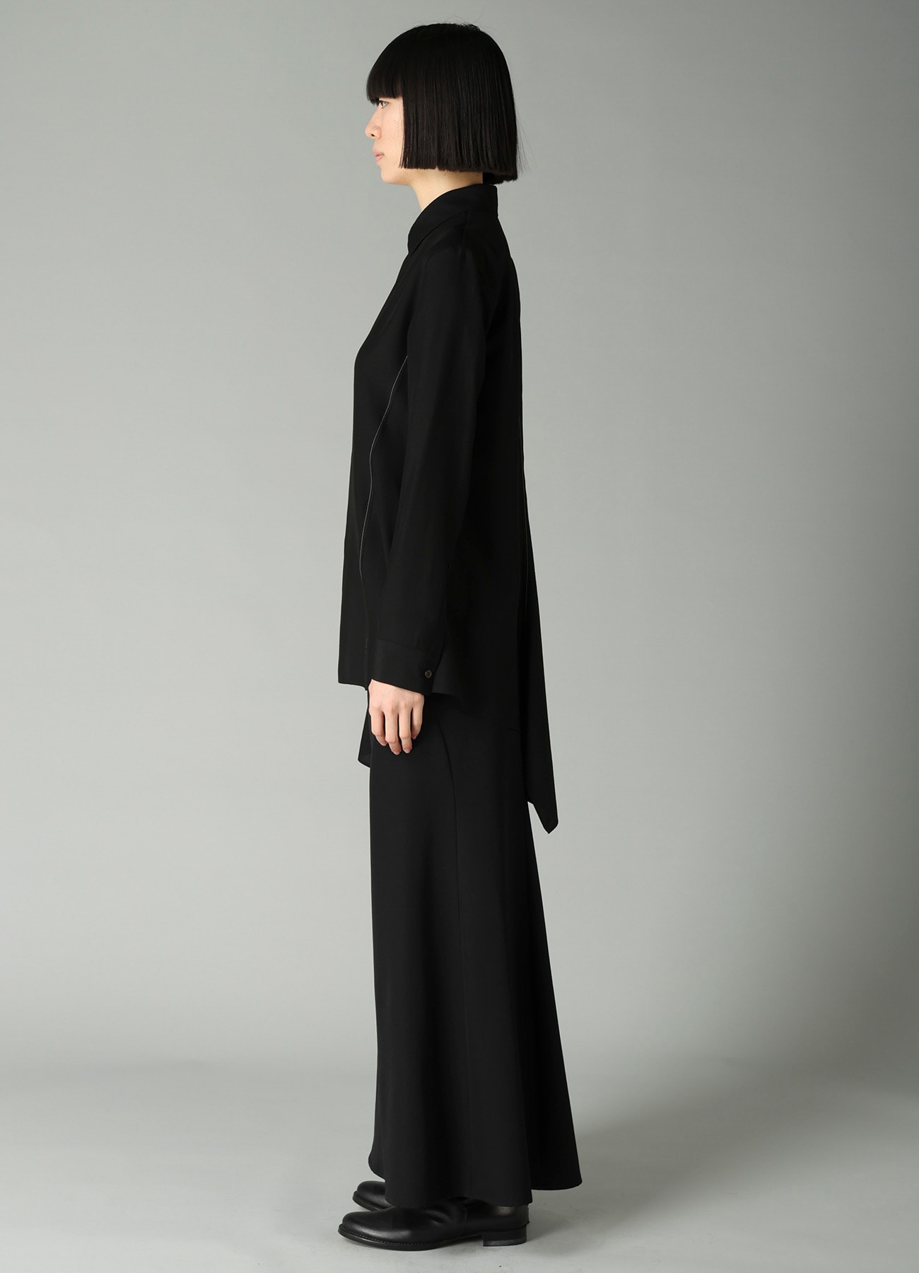 Ry/Si VOILE R PANELED LONG SHIRT