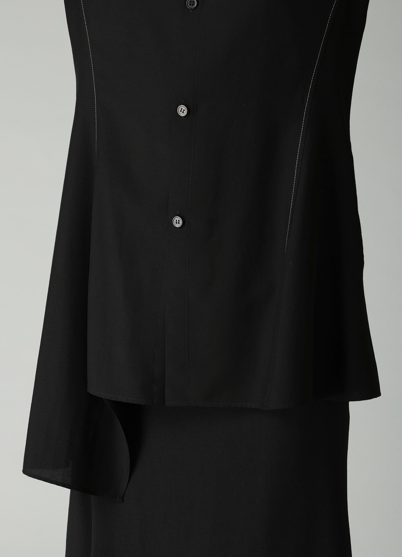 Ry/Si VOILE R PANELED LONG SHIRT
