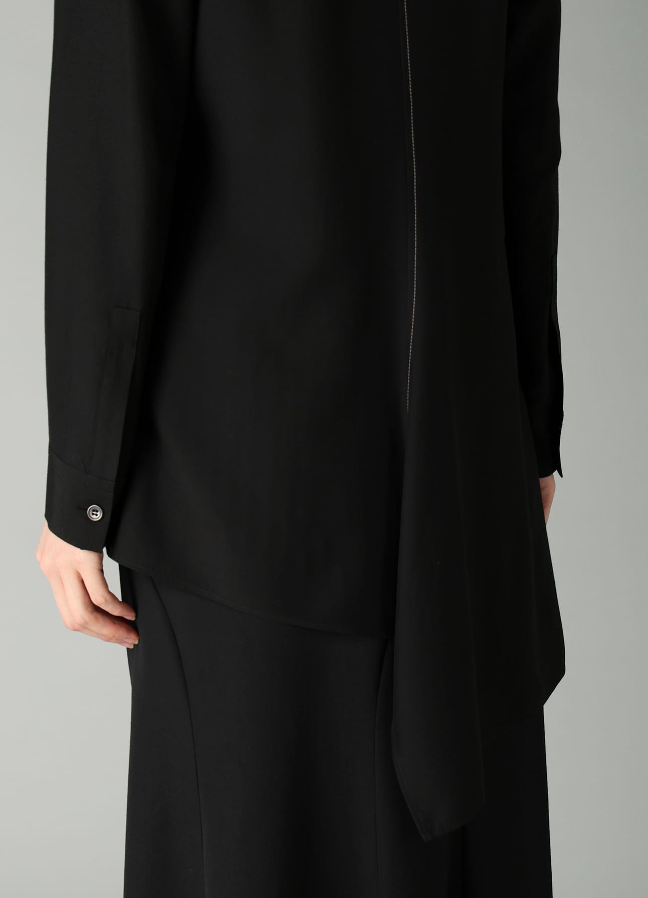 Ry/Si VOILE R PANELED LONG SHIRT