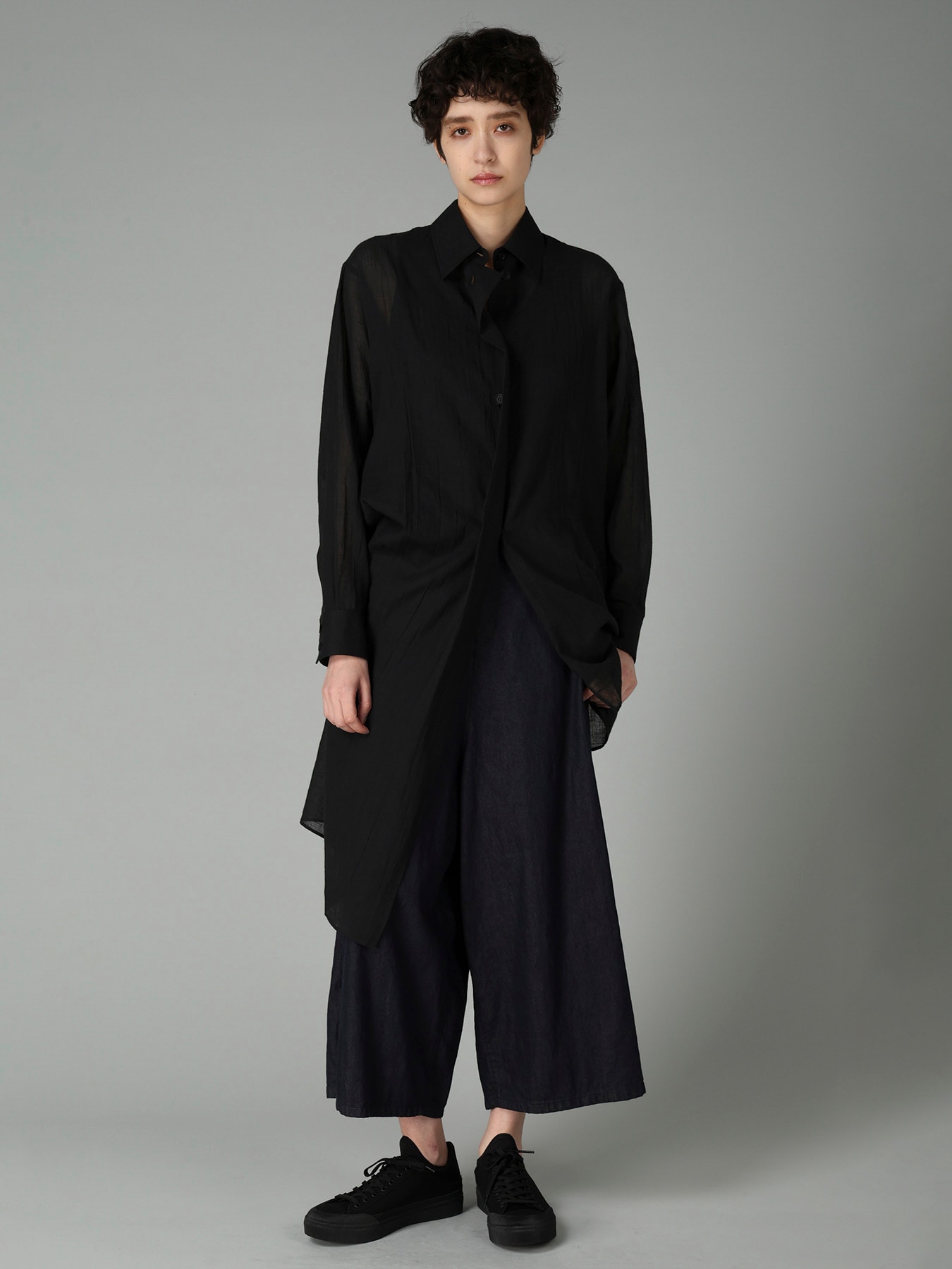 C/Li CATCH WASHER TUCK&DRAPE BLOUSE