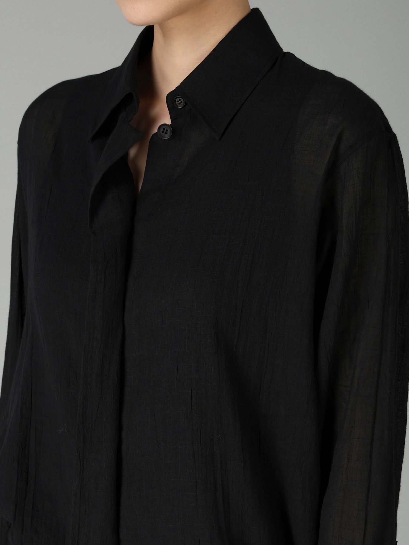 C/Li CATCH WASHER TUCK&DRAPE BLOUSE