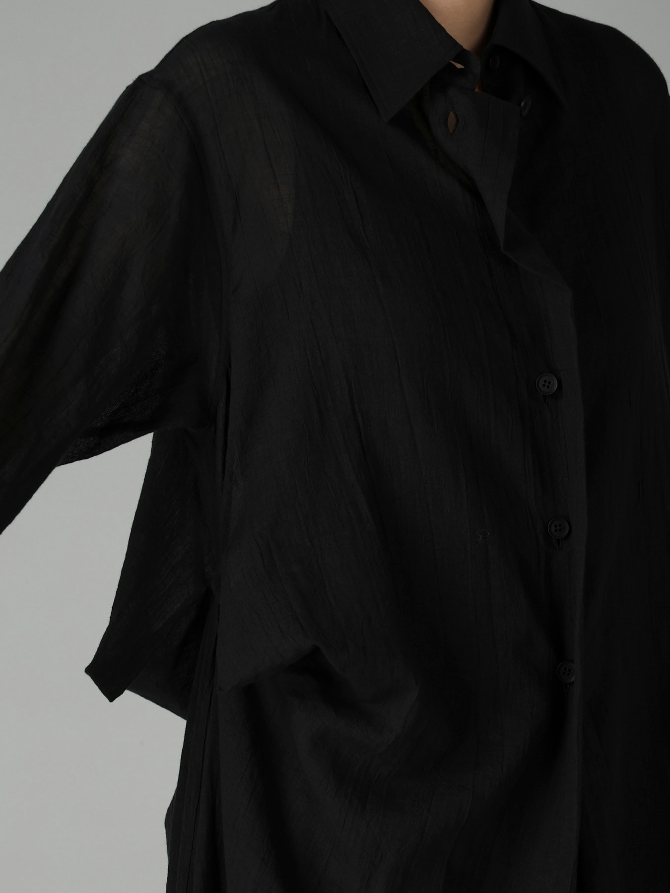 C/Li CATCH WASHER TUCK&DRAPE BLOUSE