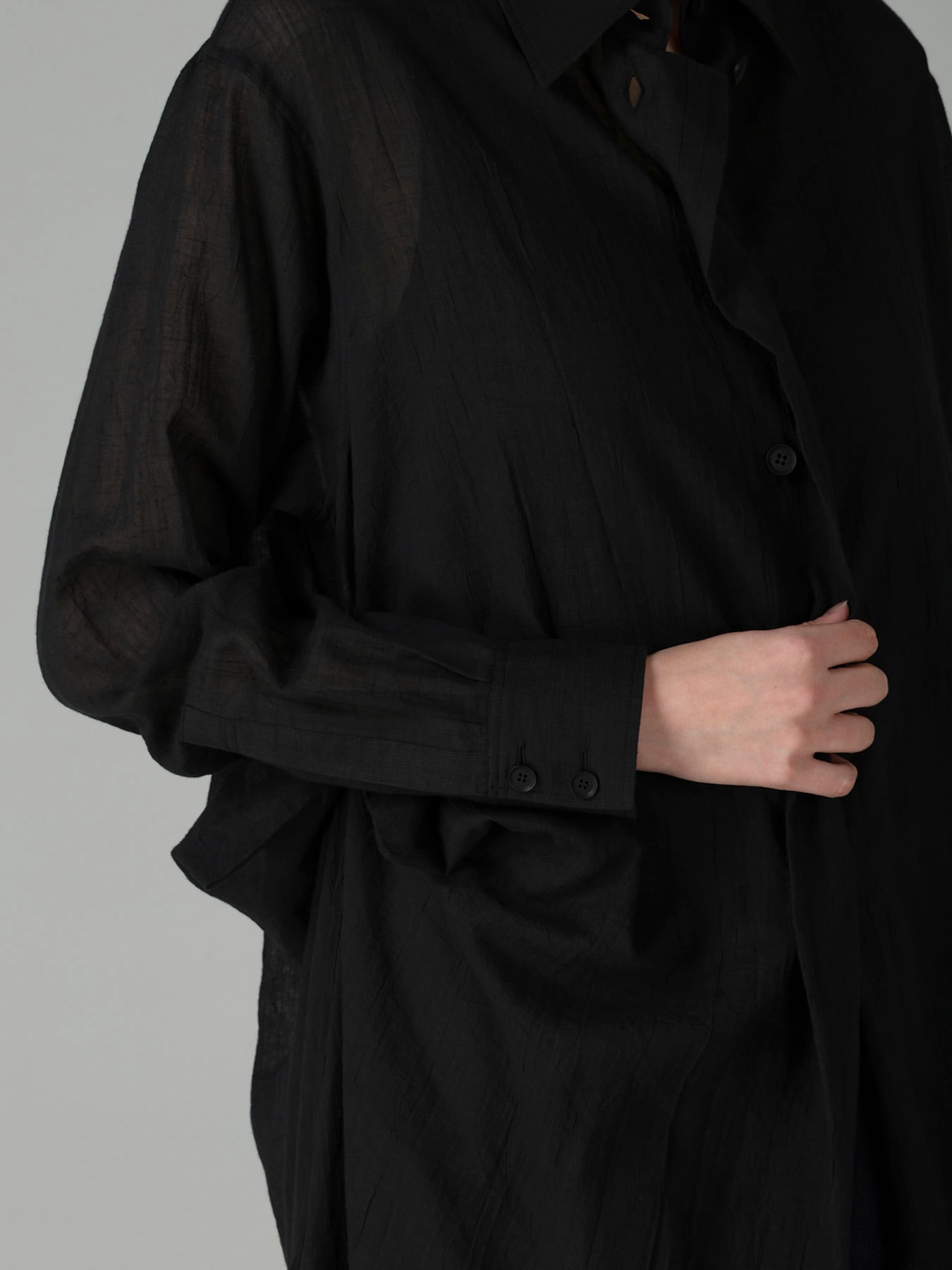 C/Li CATCH WASHER TUCK&DRAPE BLOUSE