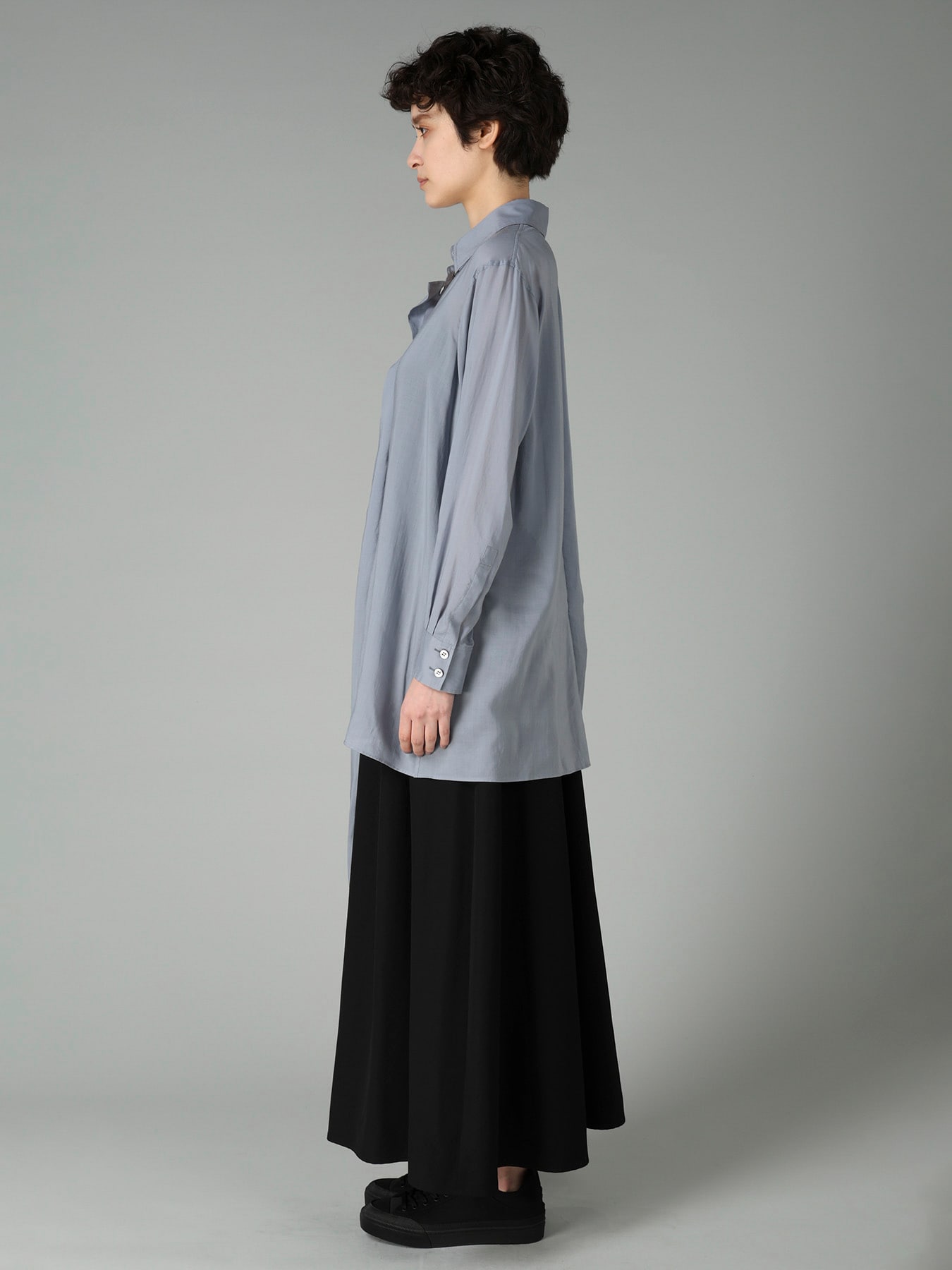 CELLULOSE LAWN TUCK&DRAPE BLOUSE