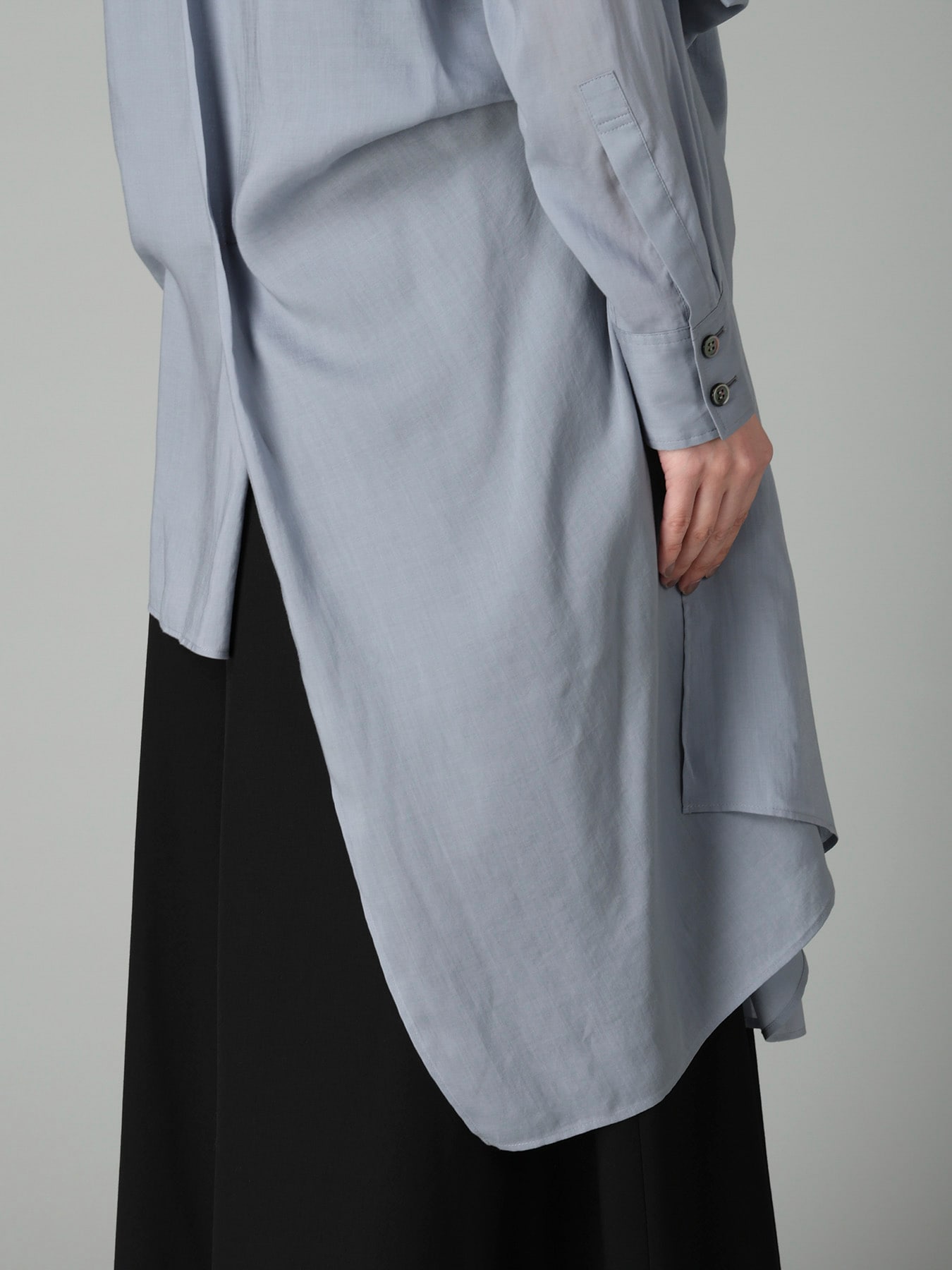 CELLULOSE LAWN TUCK&DRAPE BLOUSE