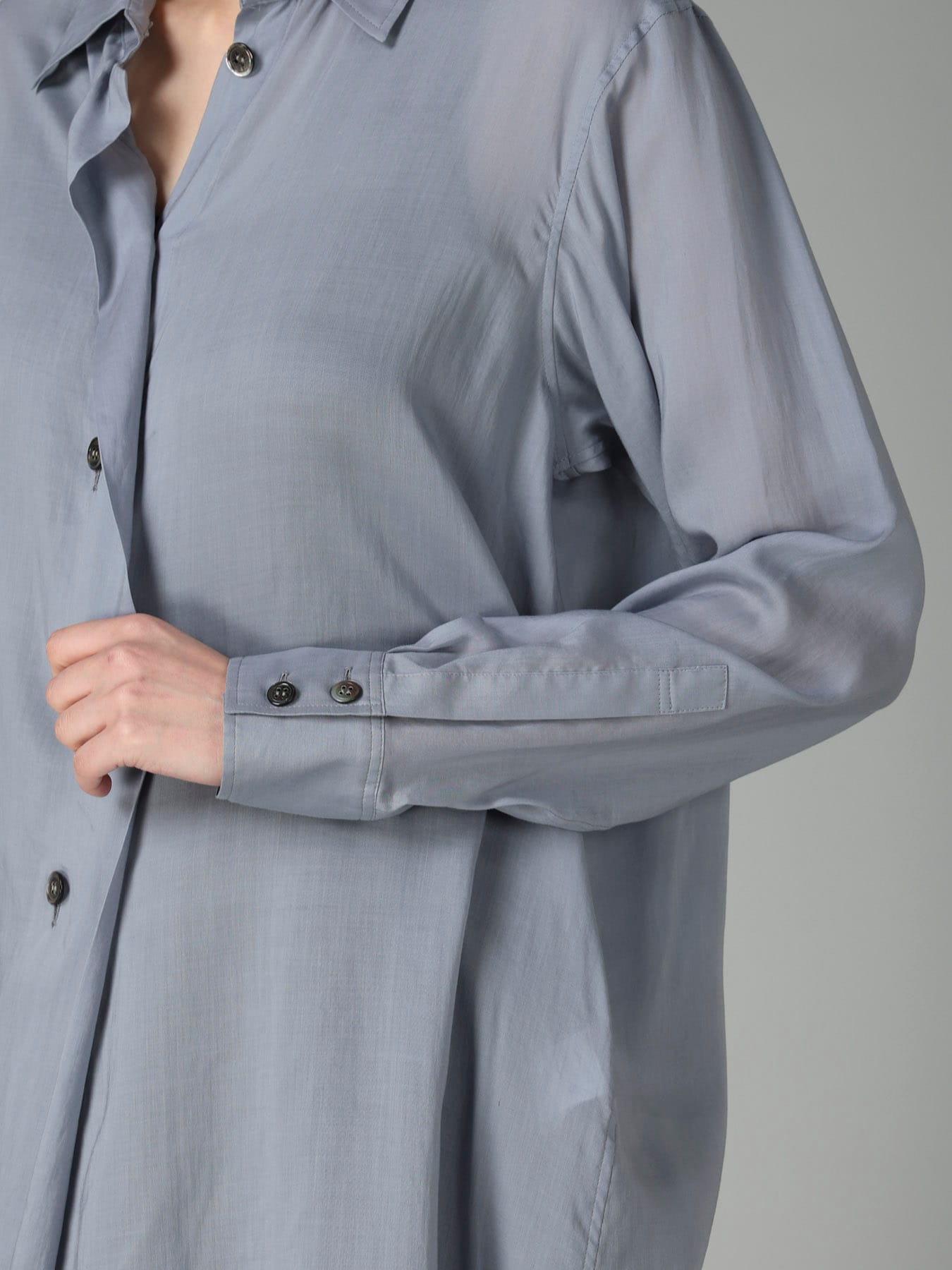 CELLULOSE LAWN TUCK&DRAPE BLOUSE