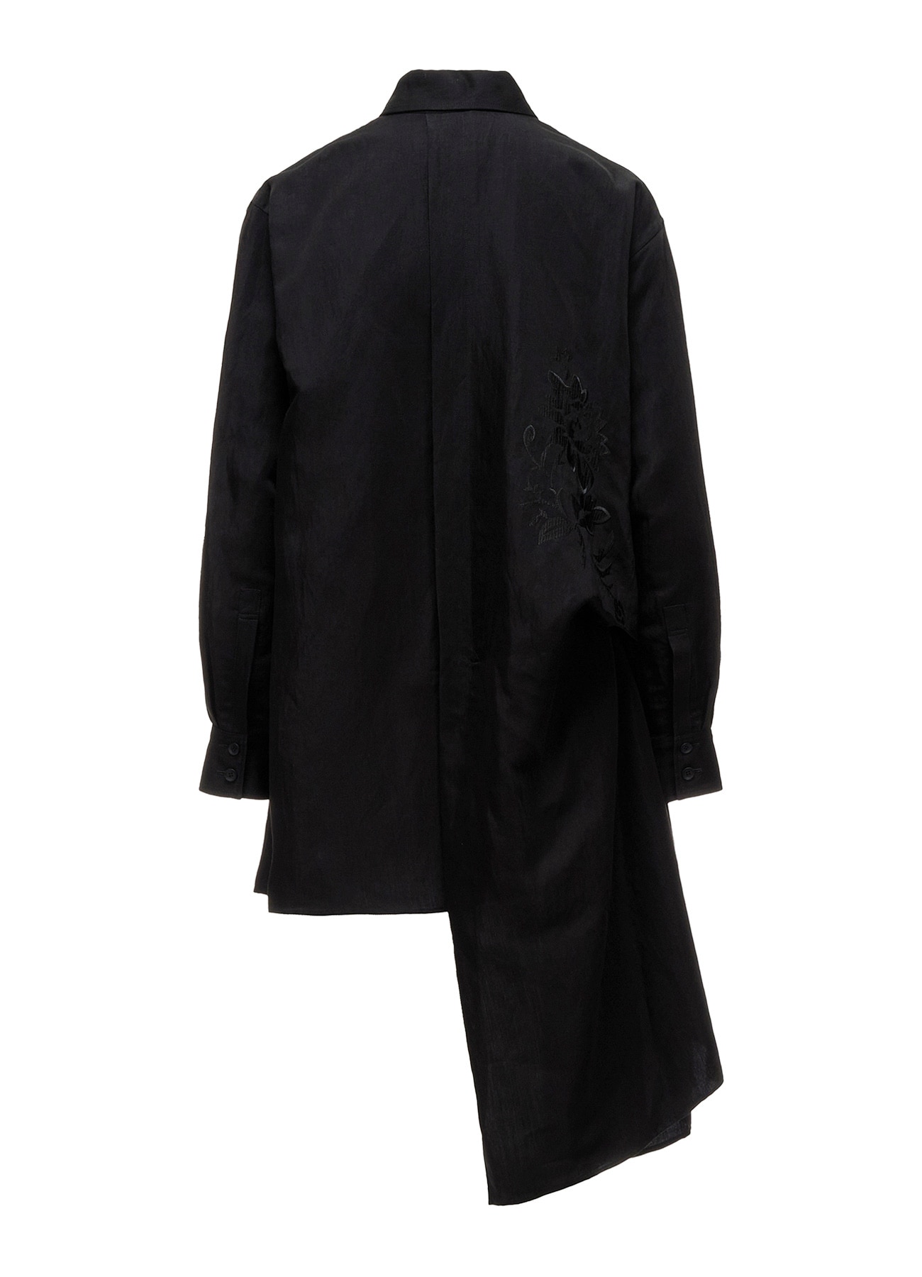 Li/Cu TWILL TUCK&DRAPE BLOUSE