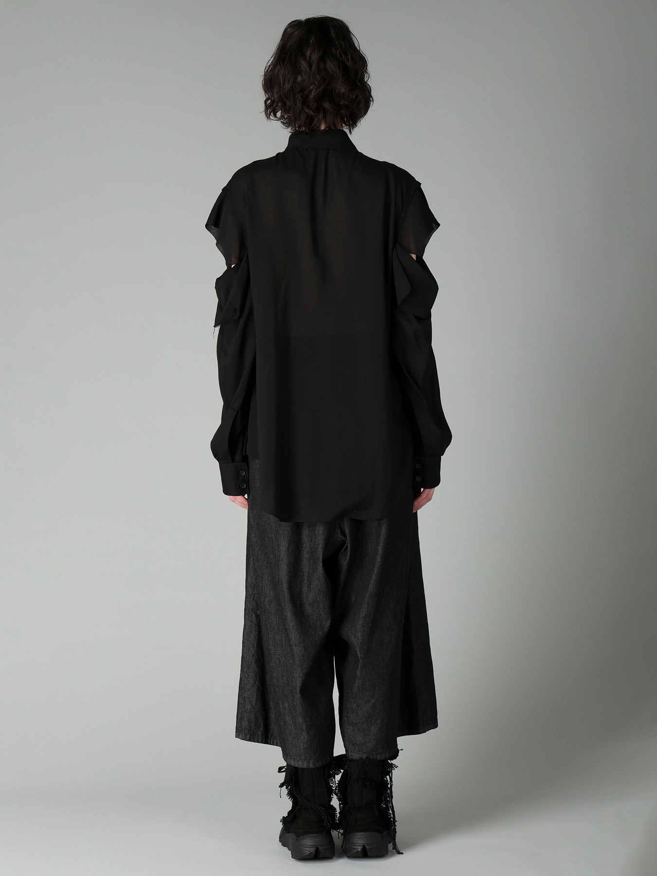 CELLULOSE LAWN O SHOULDER SHIRT