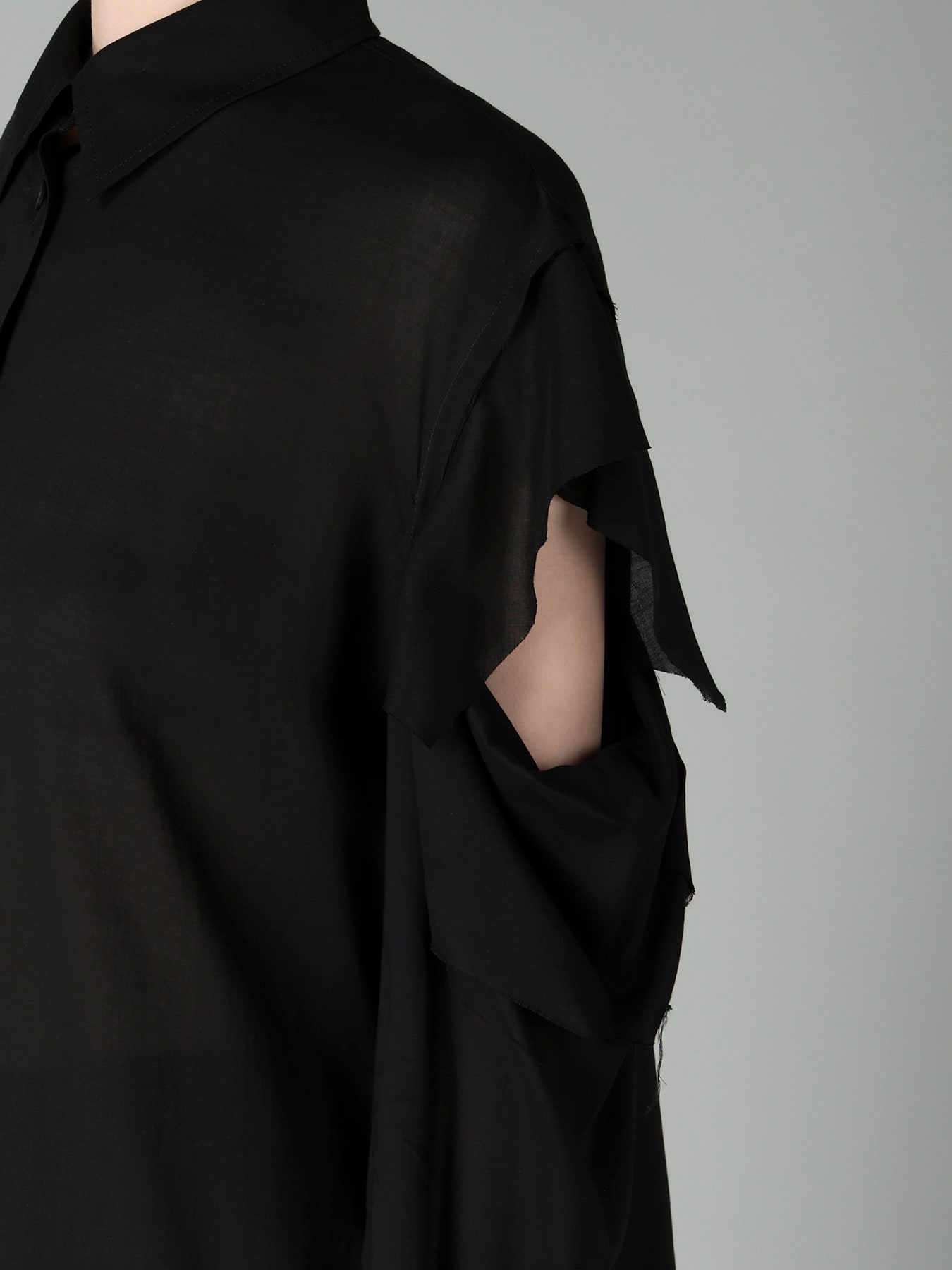 CELLULOSE LAWN O SHOULDER SHIRT