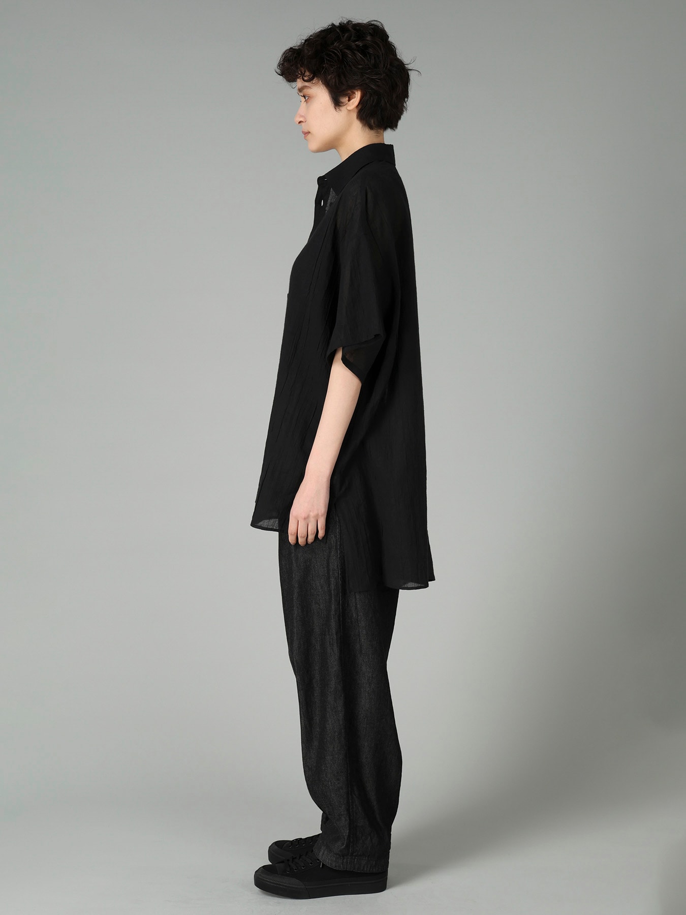 C/Li CATCH WASHER R DRAPED SHIRT