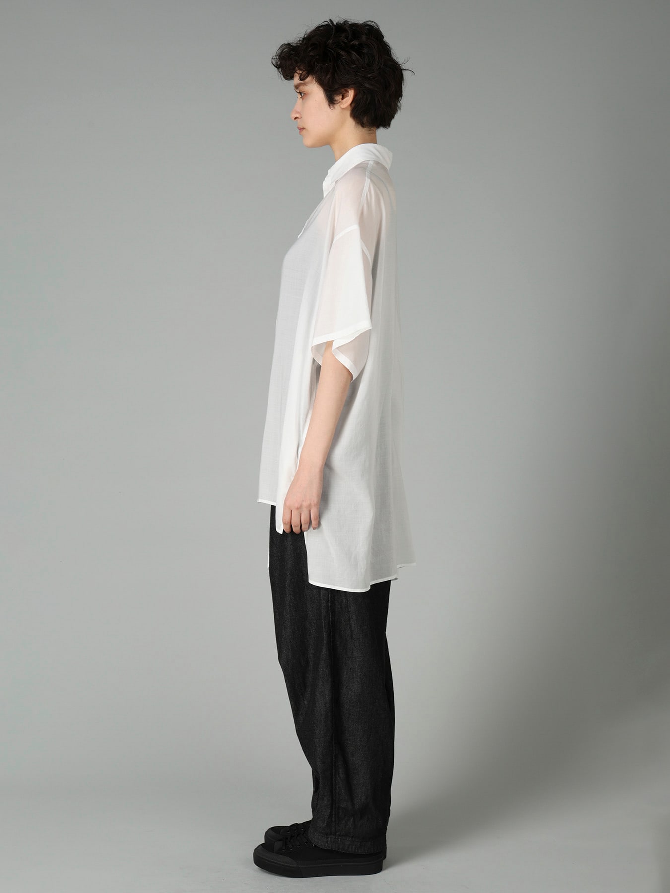 CELLULOSE LAWN R DRAPED SHIRT
