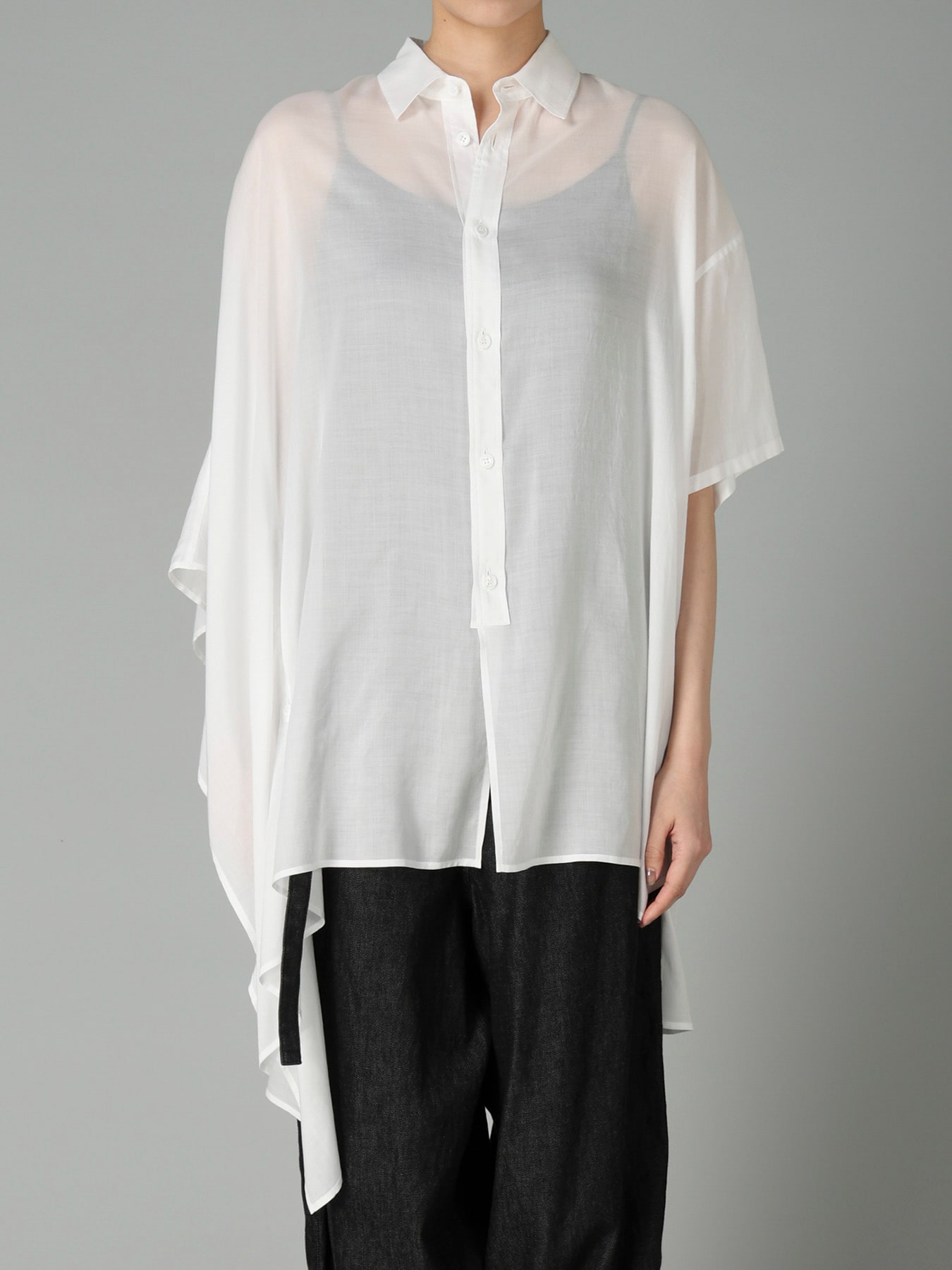 CELLULOSE LAWN R DRAPED SHIRT