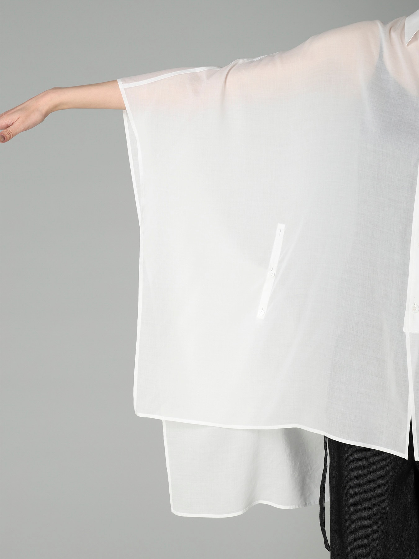 CELLULOSE LAWN R DRAPED SHIRT