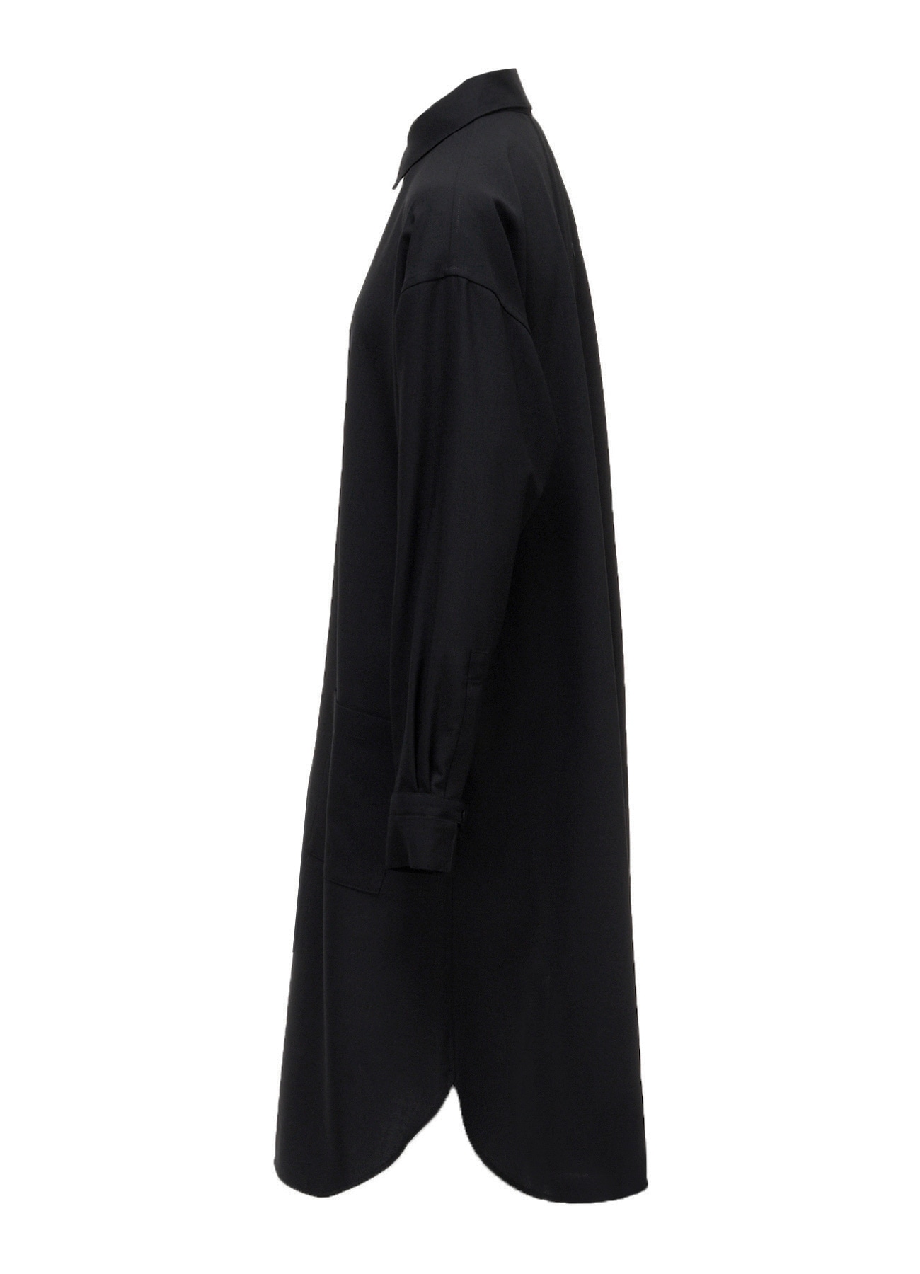 WOOL PLEATED SHIRT