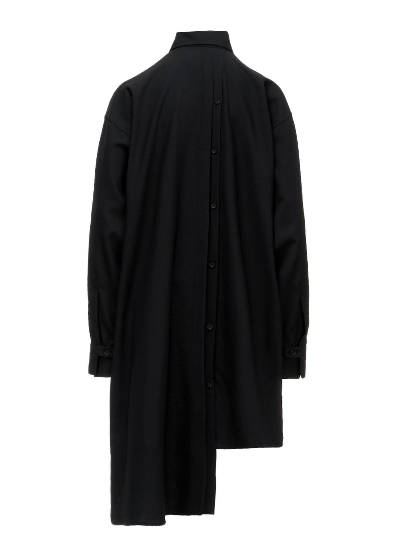 WOOL PLEATED SHIRT