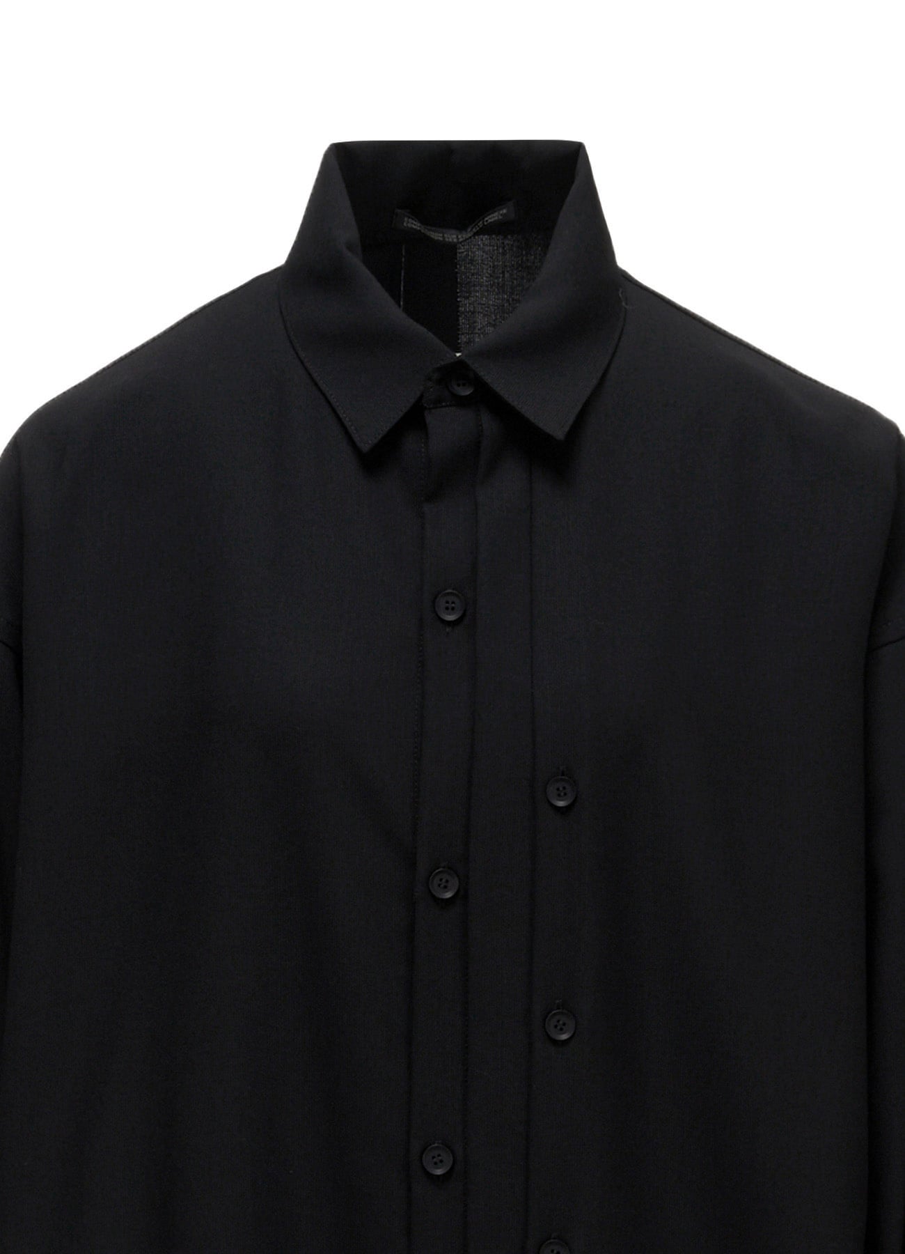WOOL PLEATED SHIRT