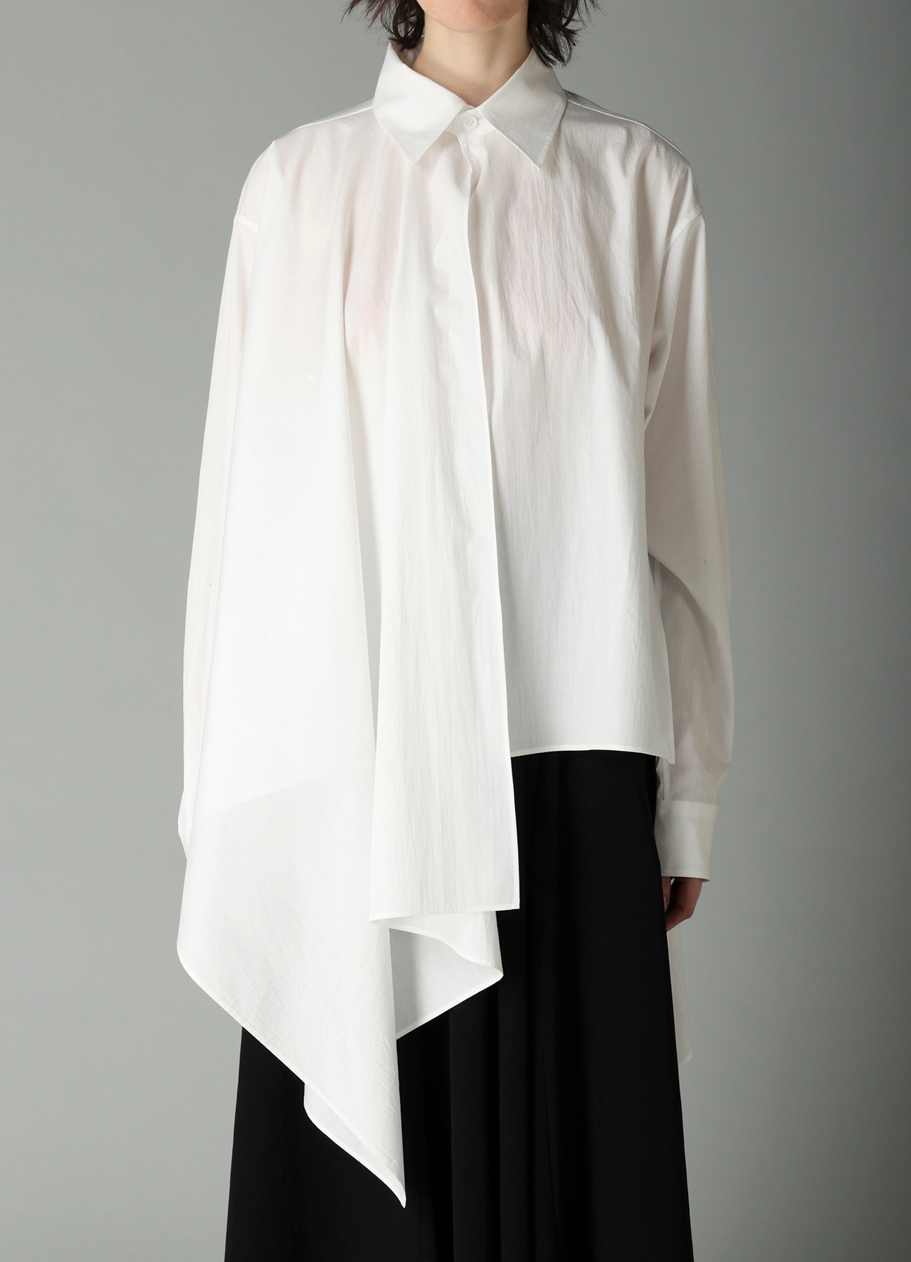 BROAD R LONG ASYMMETRIC BLOUSE
