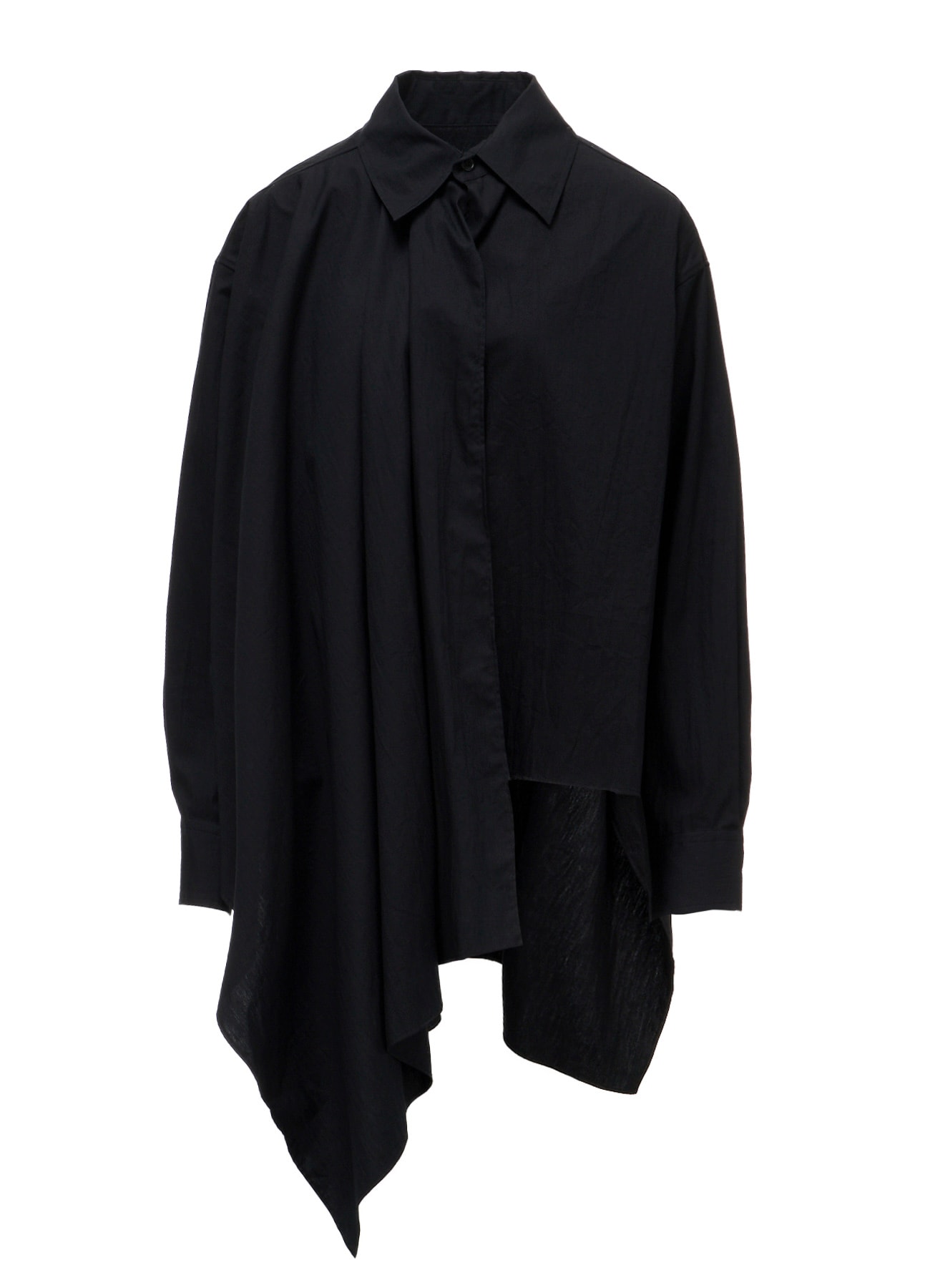 BROAD R LONG ASYMMETRIC BLOUSE