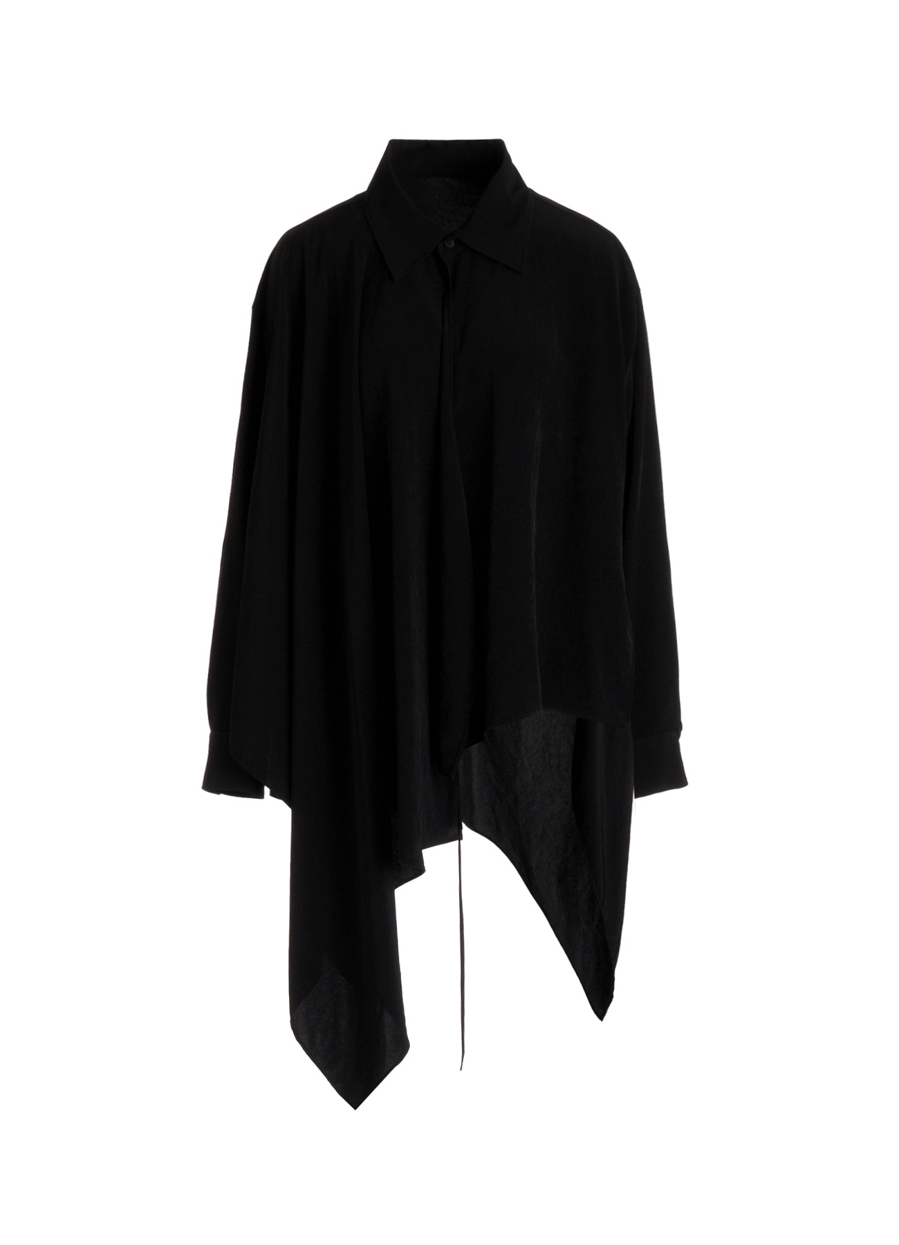 Ta/Pe CREPE DE CHINE R LONG ASYMMETRIC BLOUSE