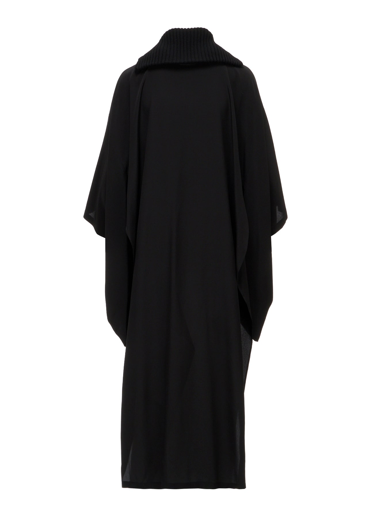 16MOMME DE CHINE KNIT COMBI KIMONO COAT