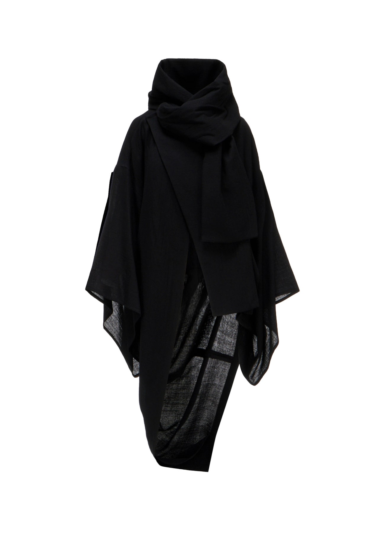 SOFT WOOL STOLE DETAIL COAT