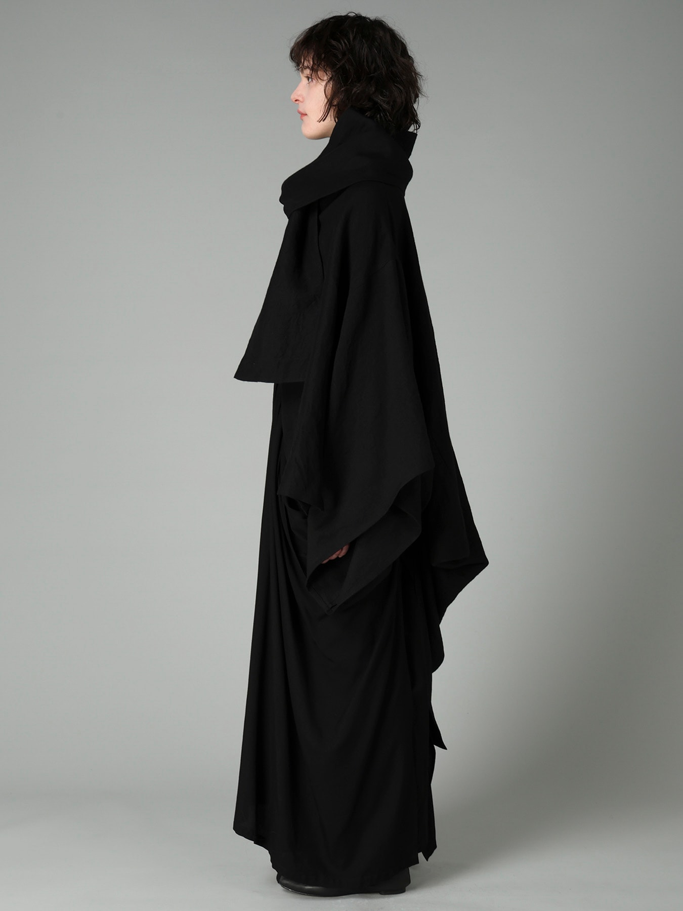 W/Li TWILL STOLE DETAIL COAT