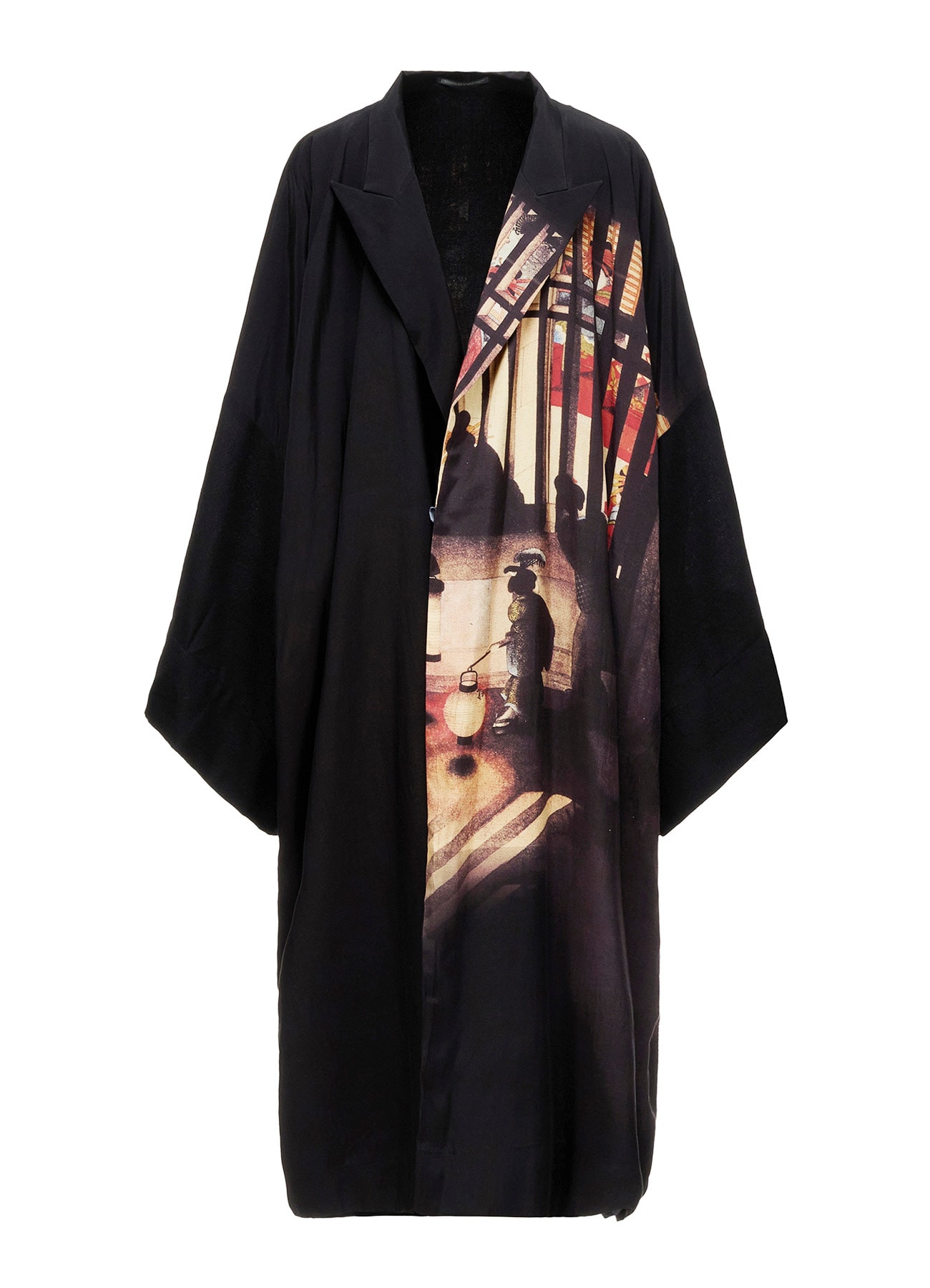 NIGHT SCENE IN YOSHIWARA PEAKED LAPEL CARDIGAN