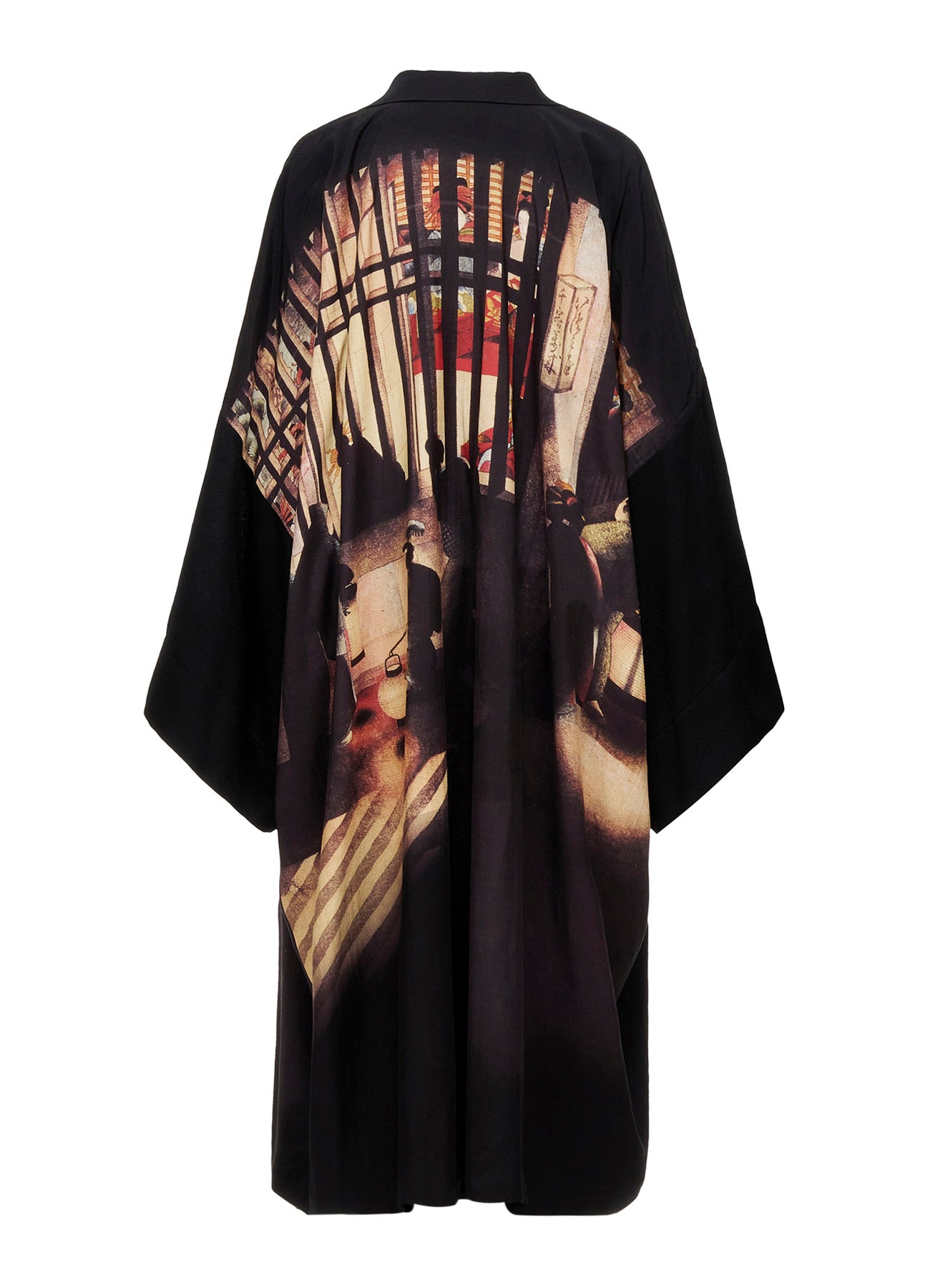 NIGHT SCENE IN YOSHIWARA PEAKED LAPEL CARDIGAN