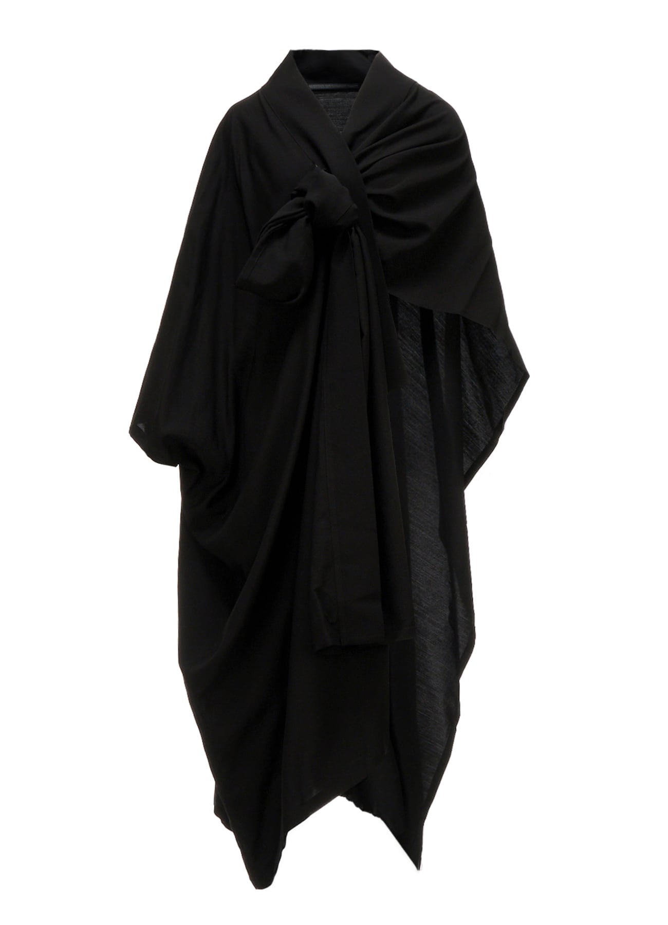 Cu/W HIGH TWISTED SERGE F KNOT DETAIL COAT