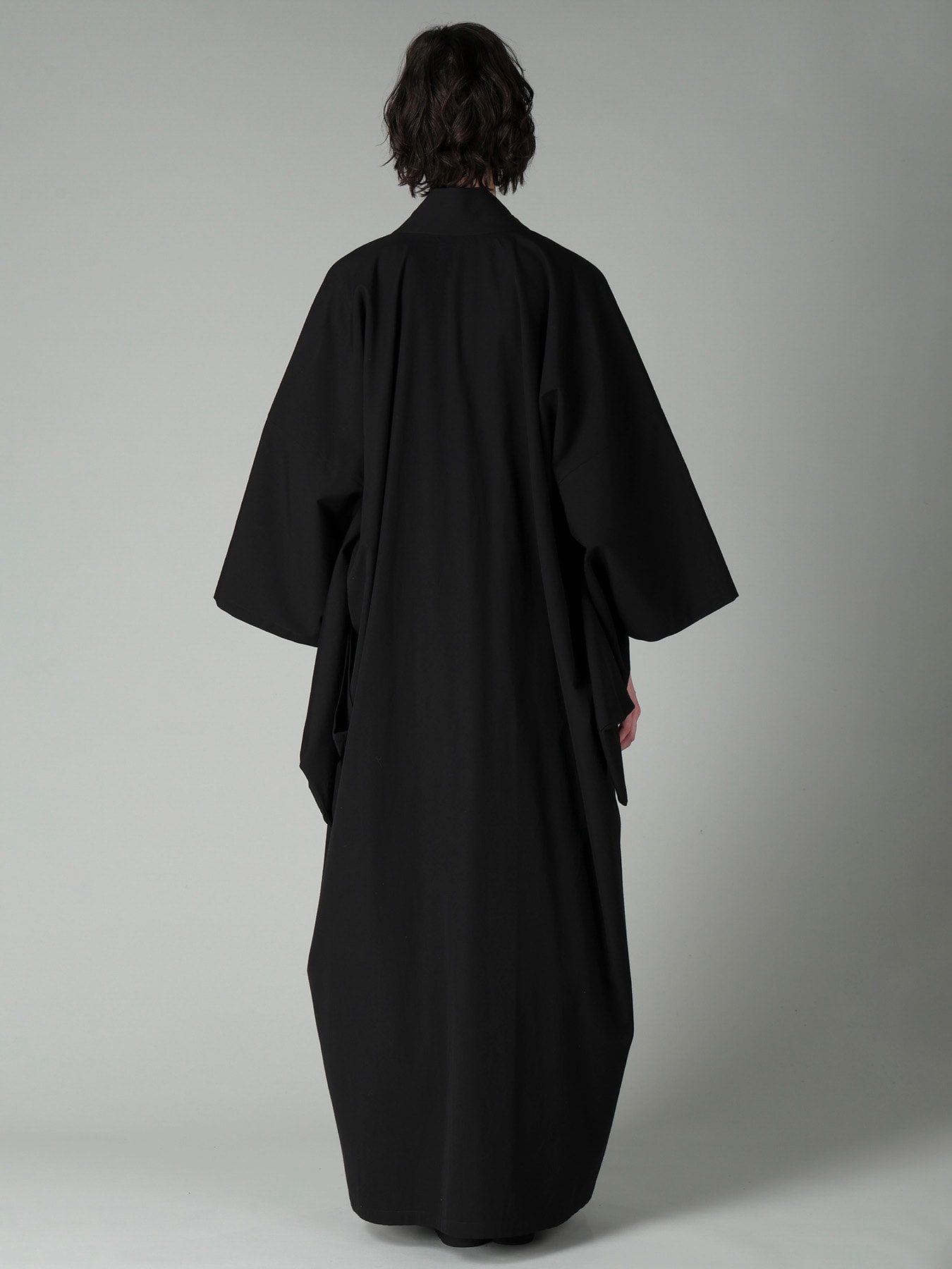 W/C GABARDINE KIMONO HAORI COAT