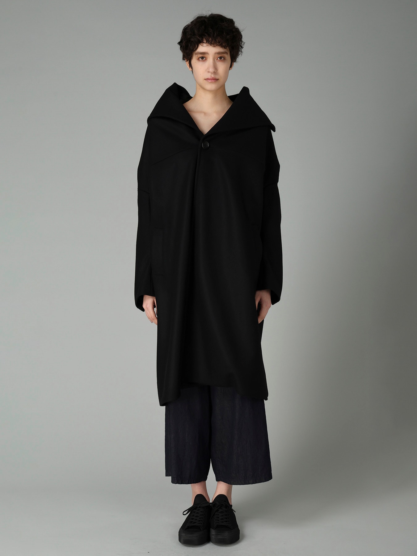 S100 MELTON DROPPED SHOULDER COAT