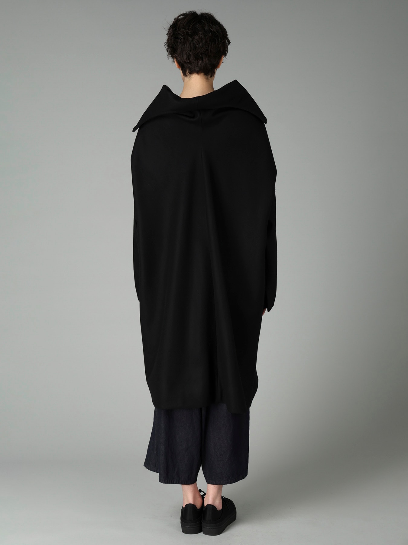 S100 MELTON DROPPED SHOULDER COAT