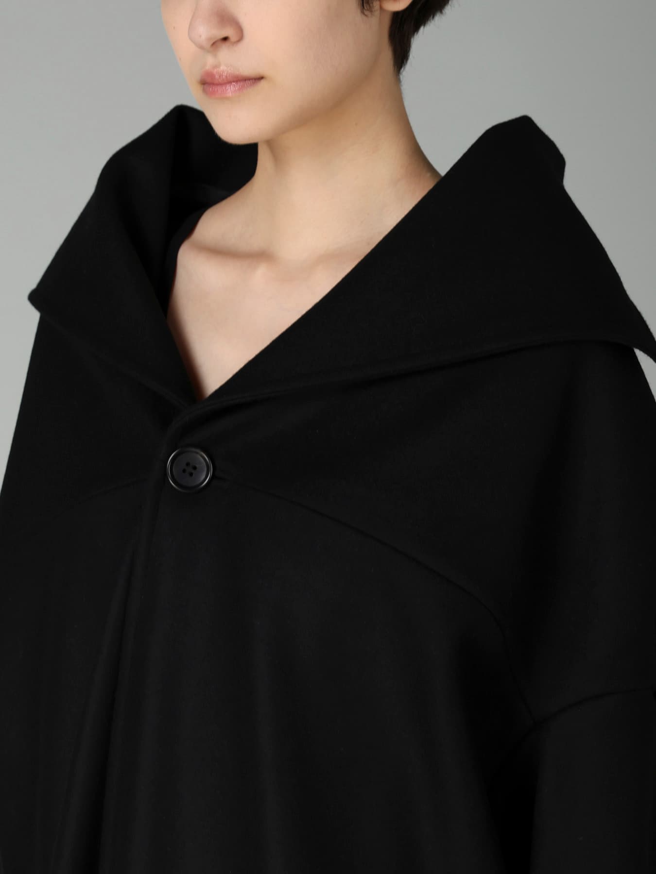 S100 MELTON DROPPED SHOULDER COAT