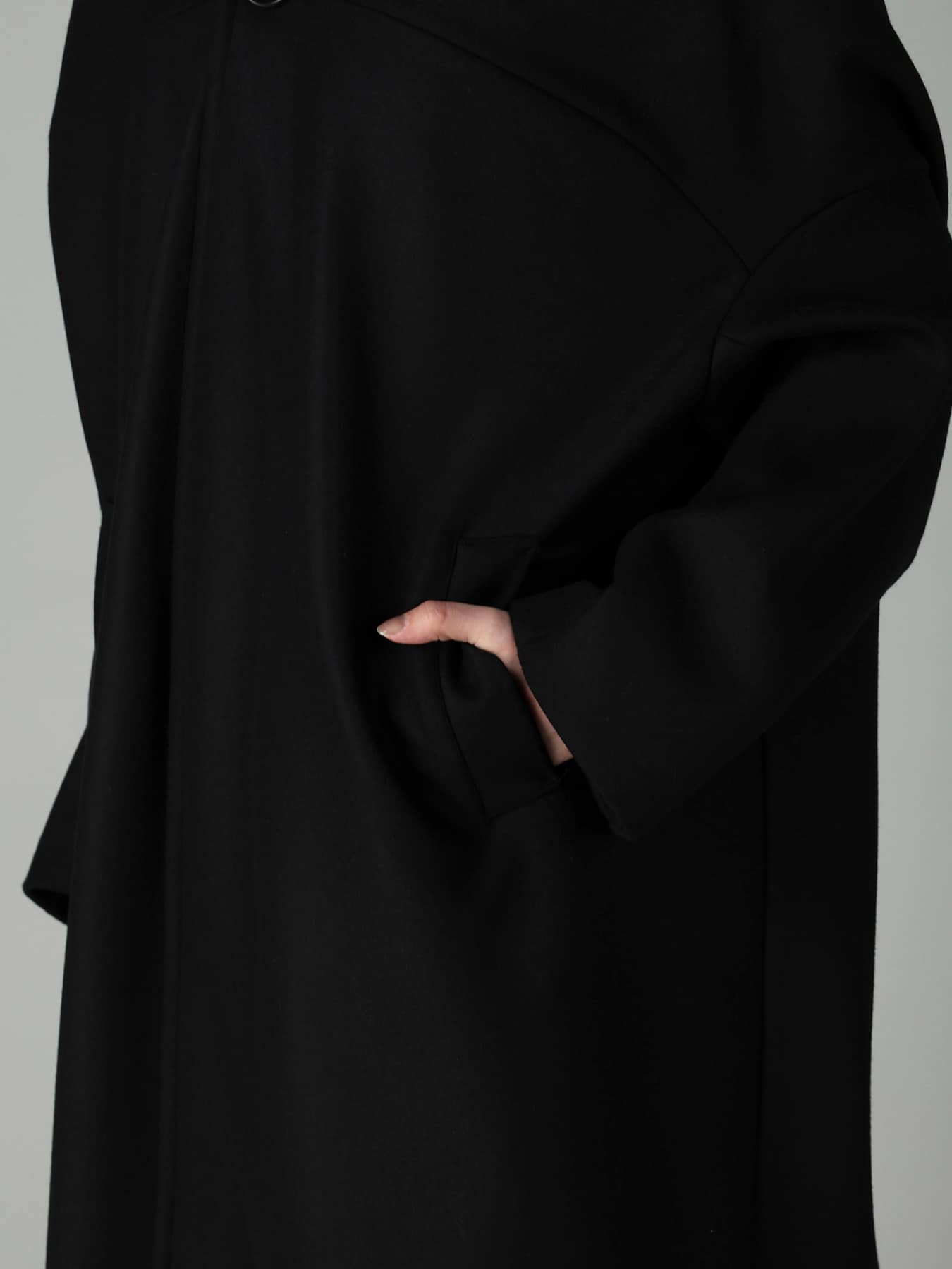 S100 MELTON DROPPED SHOULDER COAT