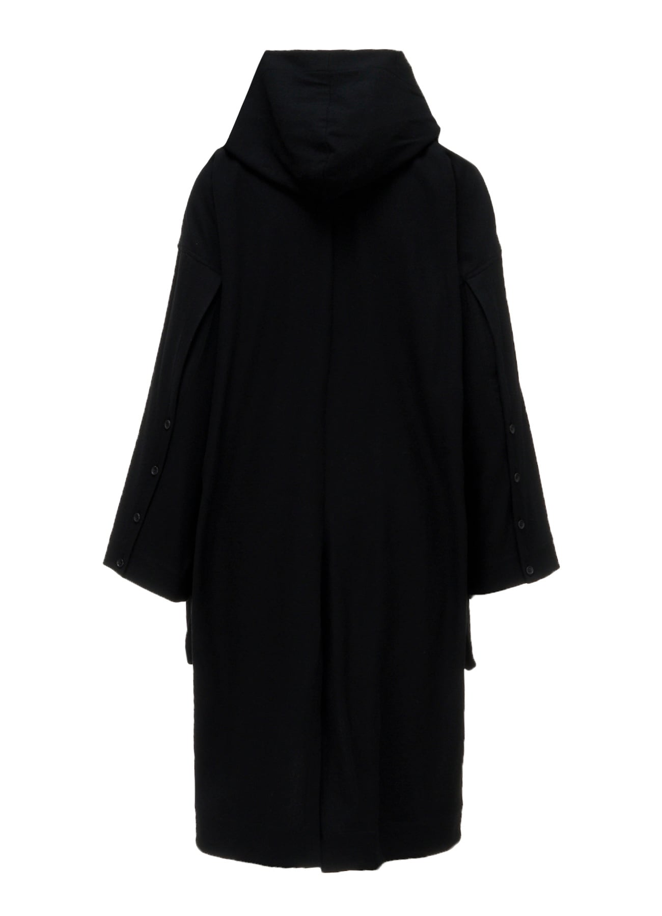FLANNEL HOODED O SLEEVE COAT