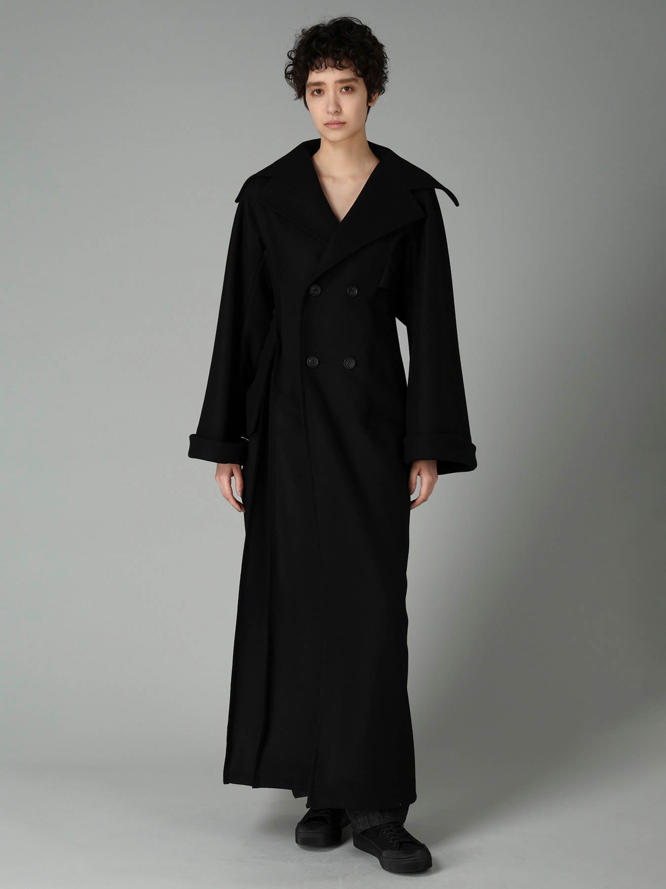 S100 MELTON 4B SLIM FIT COAT
