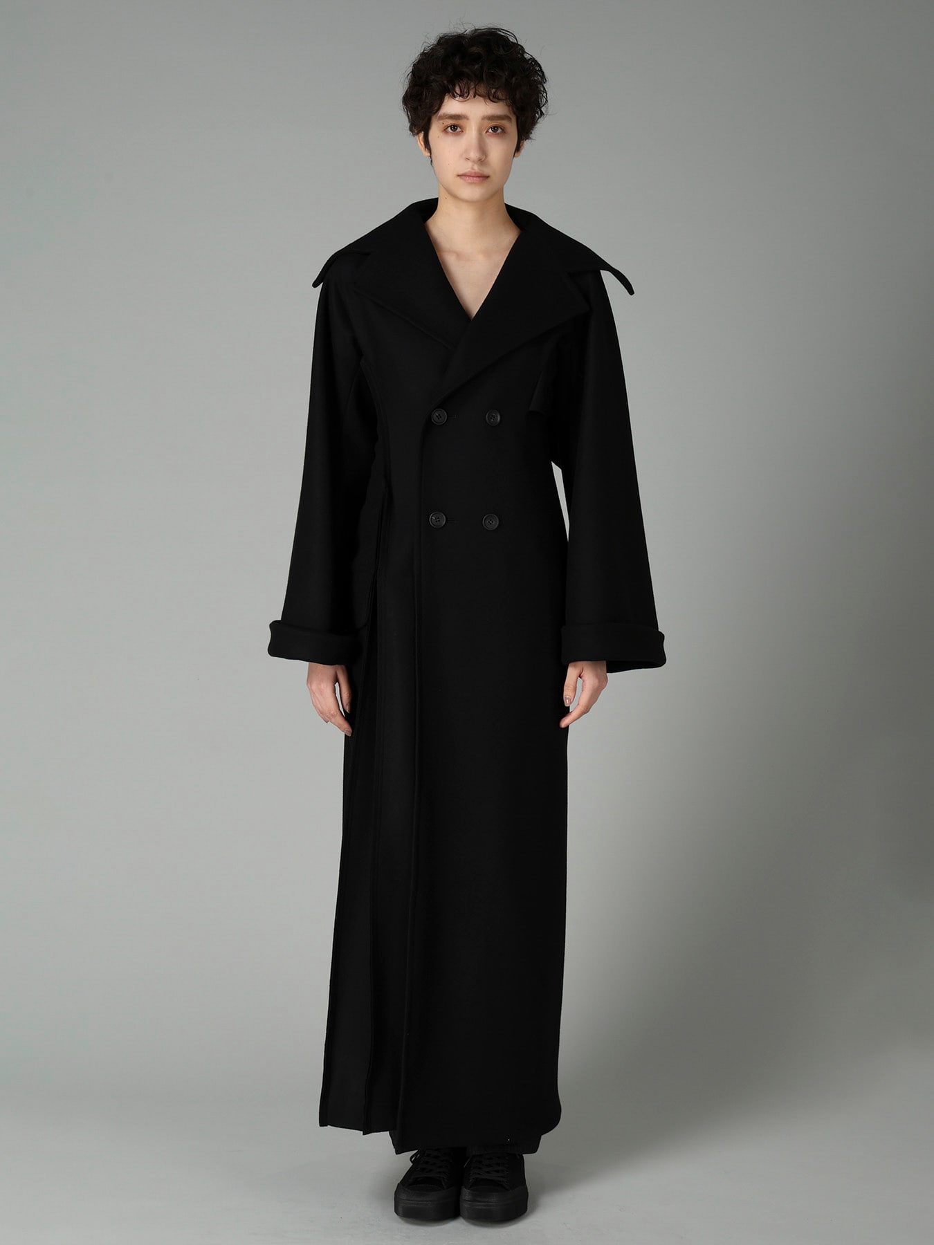 S100 MELTON 4B SLIM FIT COAT