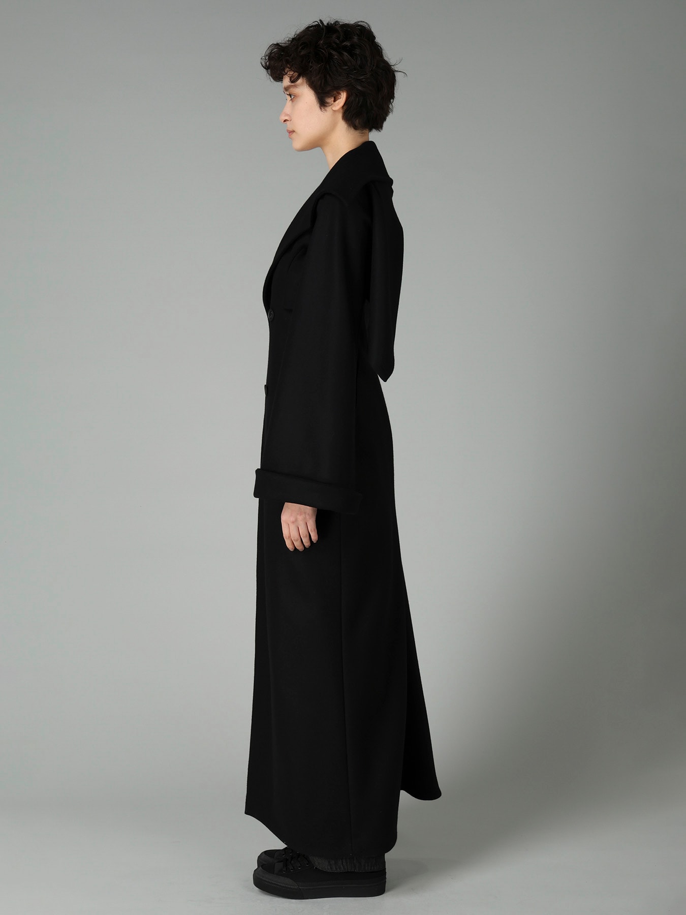 S100 MELTON 4B SLIM FIT COAT