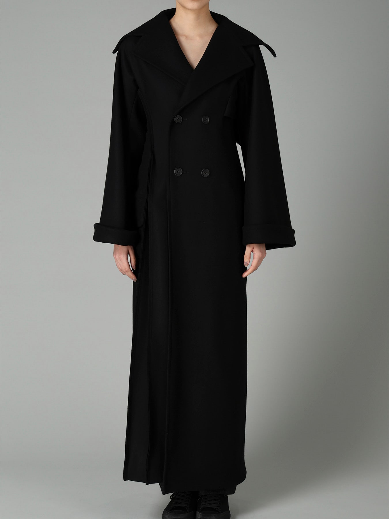 S100 MELTON 4B SLIM FIT COAT