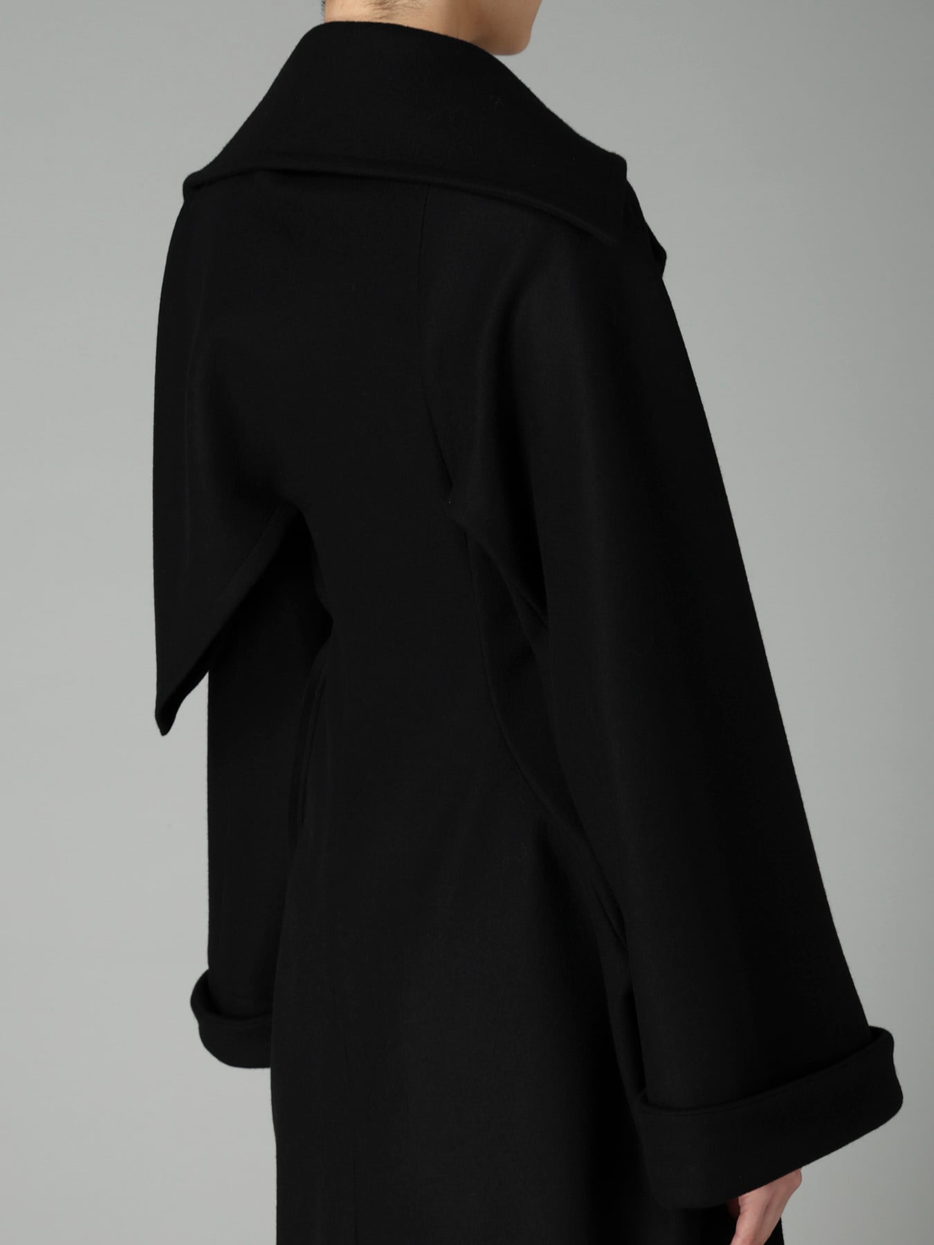 S100 MELTON 4B SLIM FIT COAT