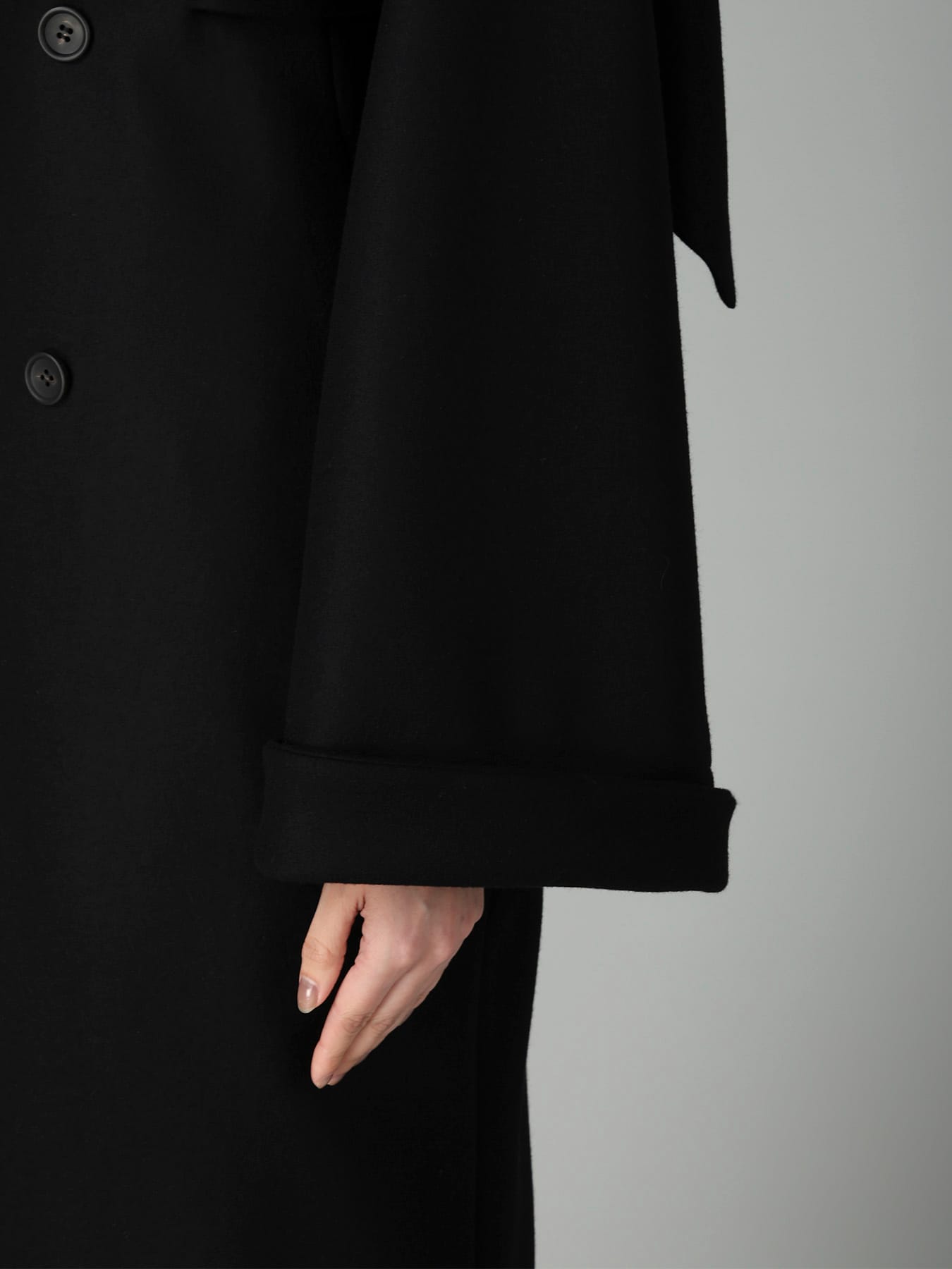 S100 MELTON 4B SLIM FIT COAT