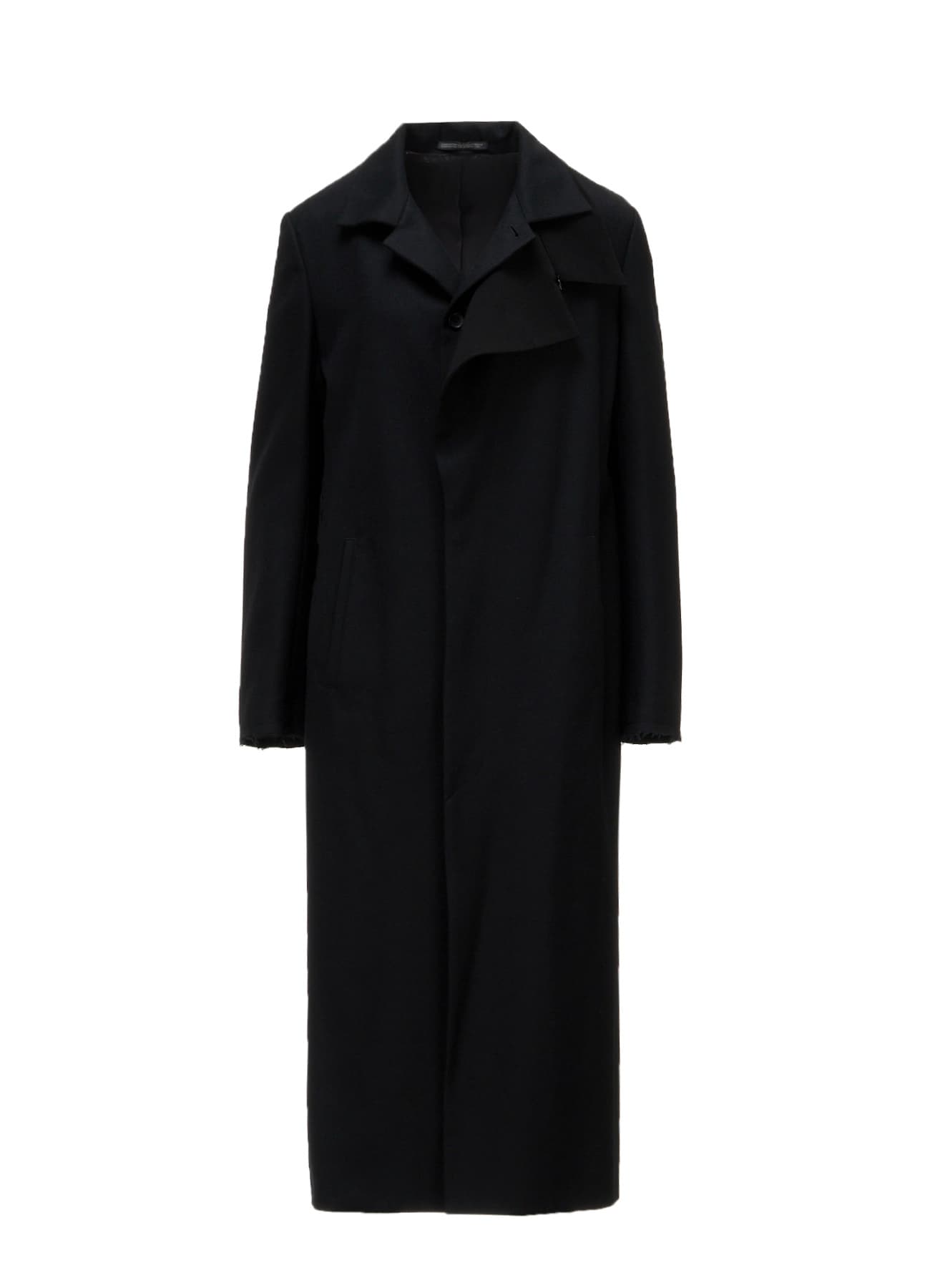 W/SAXONY R DOUBLE LAYERED LONG COAT