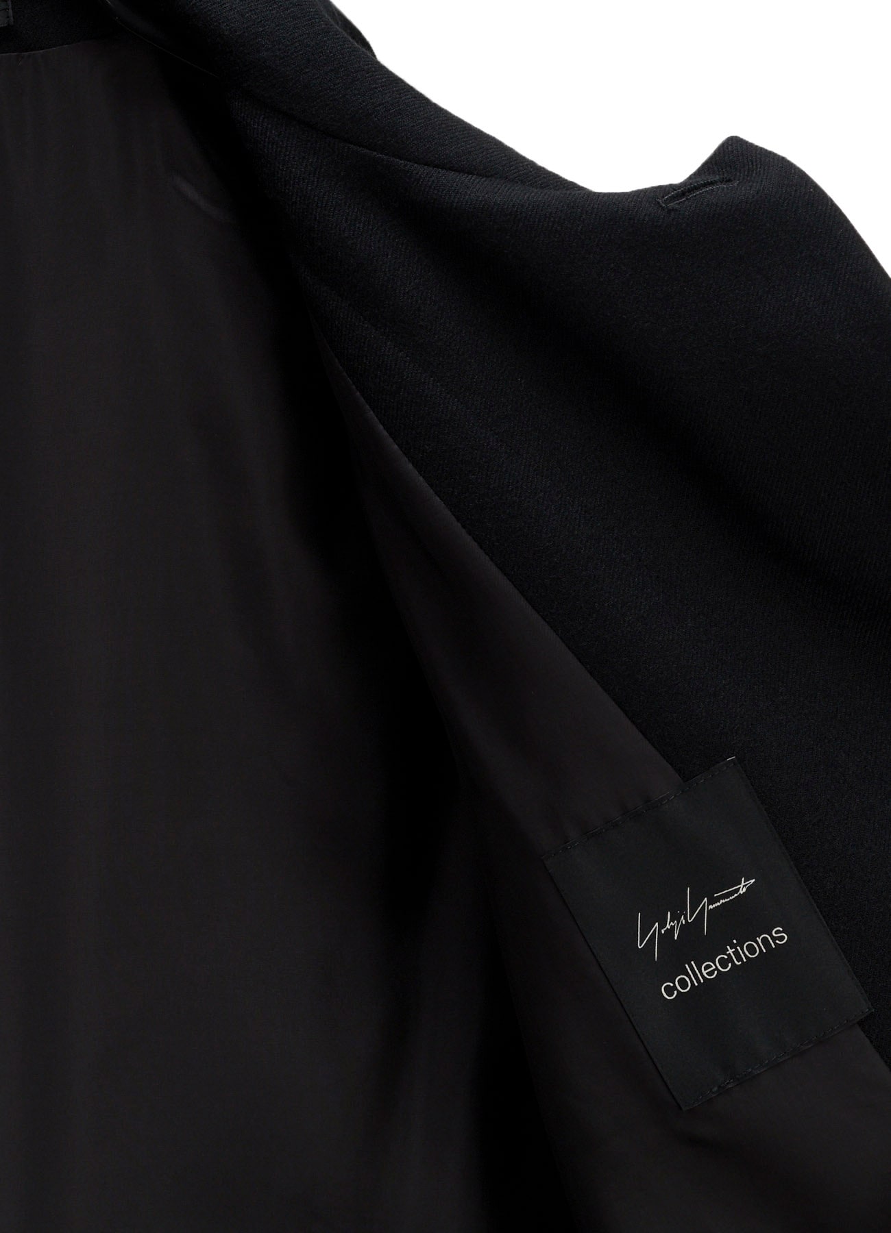 W/SAXONY R DOUBLE LAYERED LONG COAT
