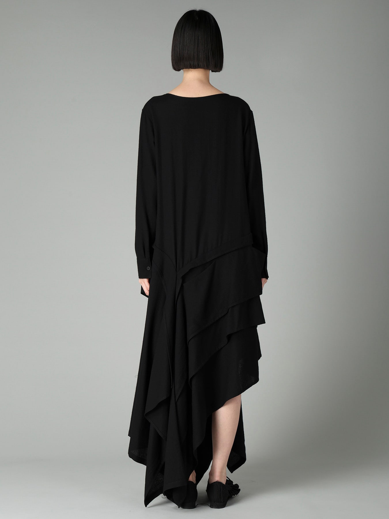 2/72 WOOL VIYELLA RANDOM HEM SHIRTS DRESS B