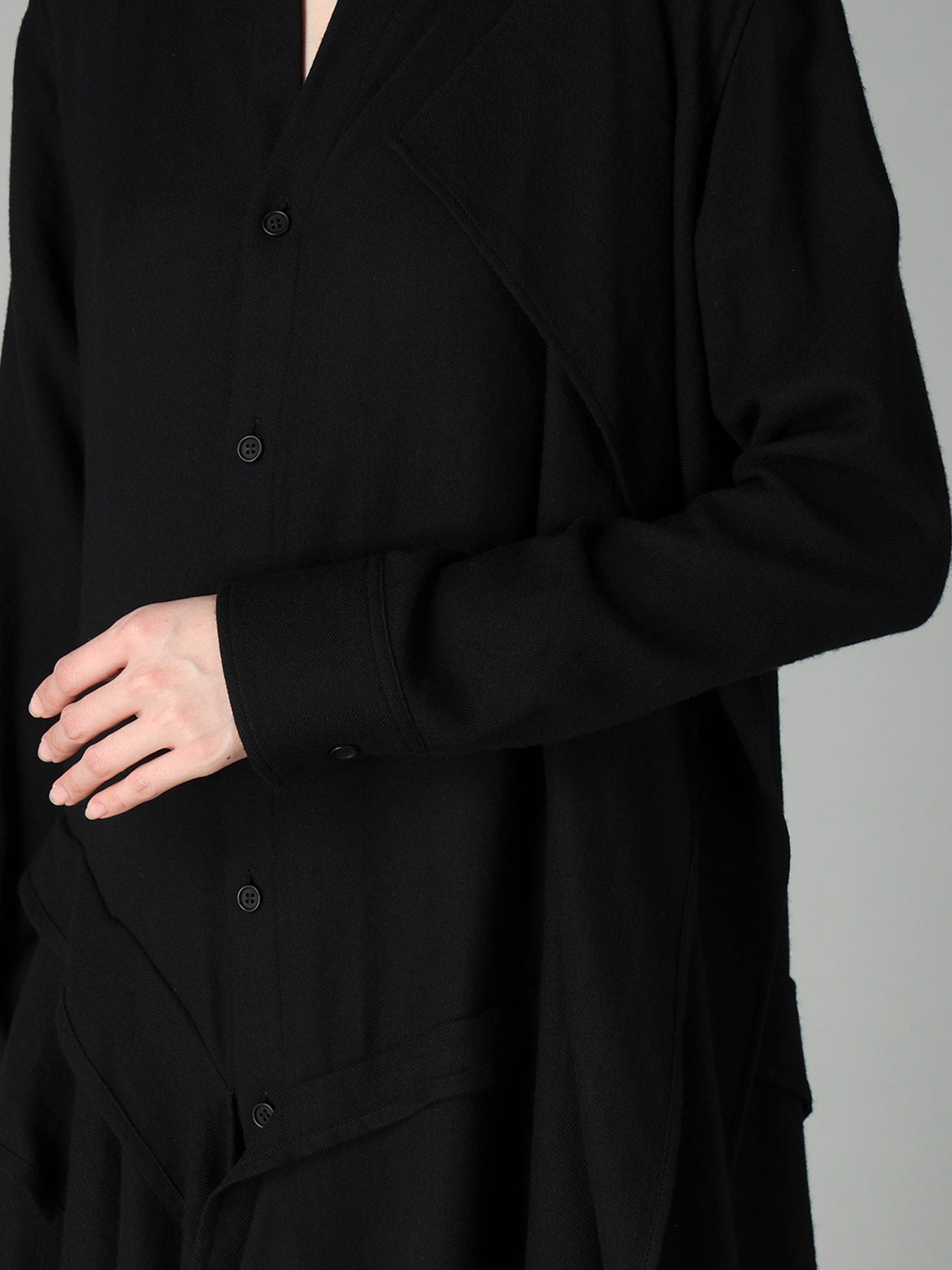 2/72 WOOL VIYELLA RANDOM HEM SHIRTS DRESS B