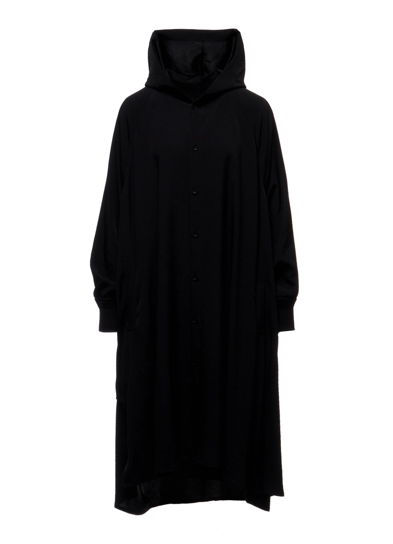 Ta/Pe CREPE DE CHINE HOODED RAGLAN SLV DRESS