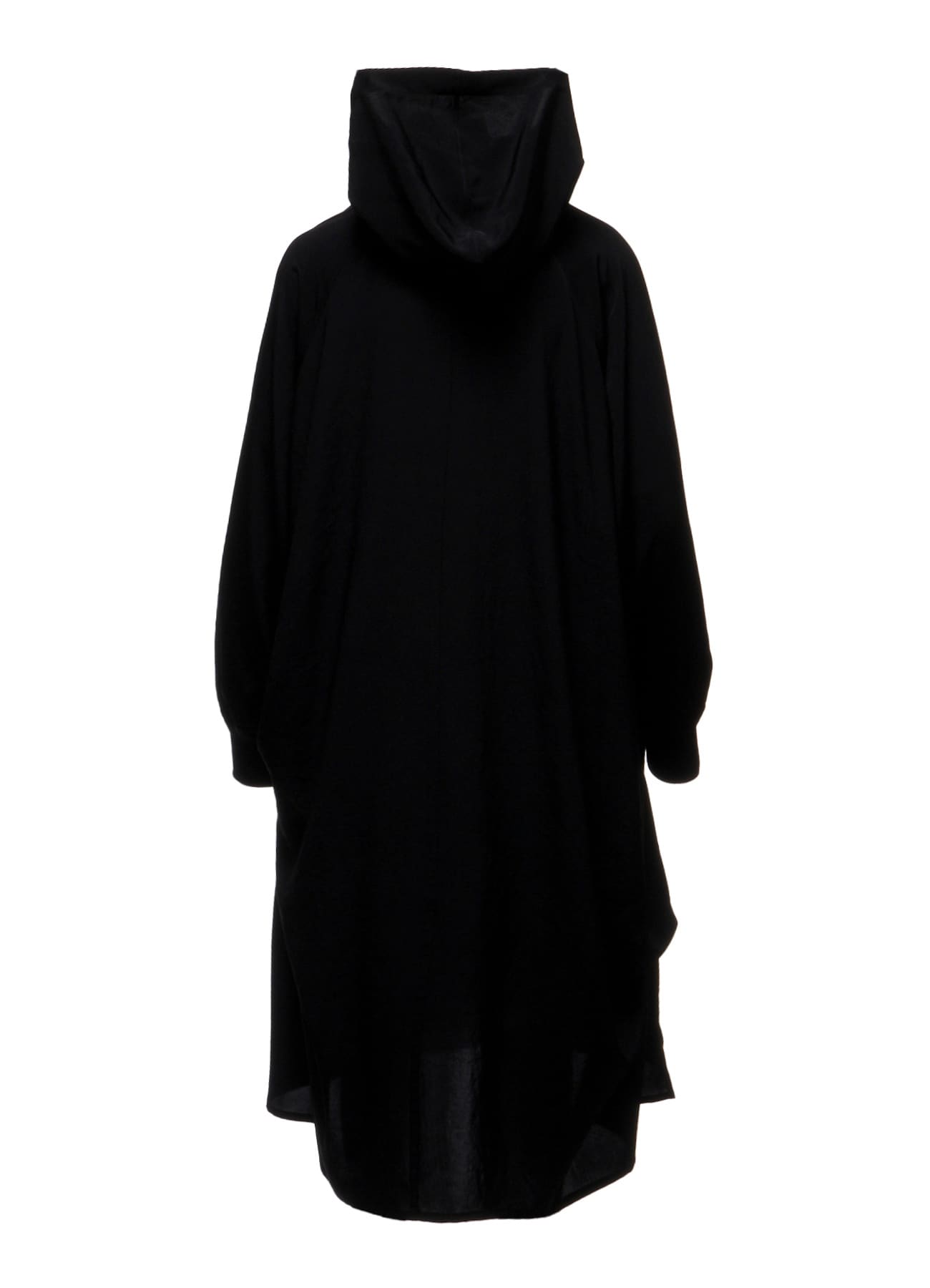 Ta/Pe CREPE DE CHINE HOODED RAGLAN SLV DRESS