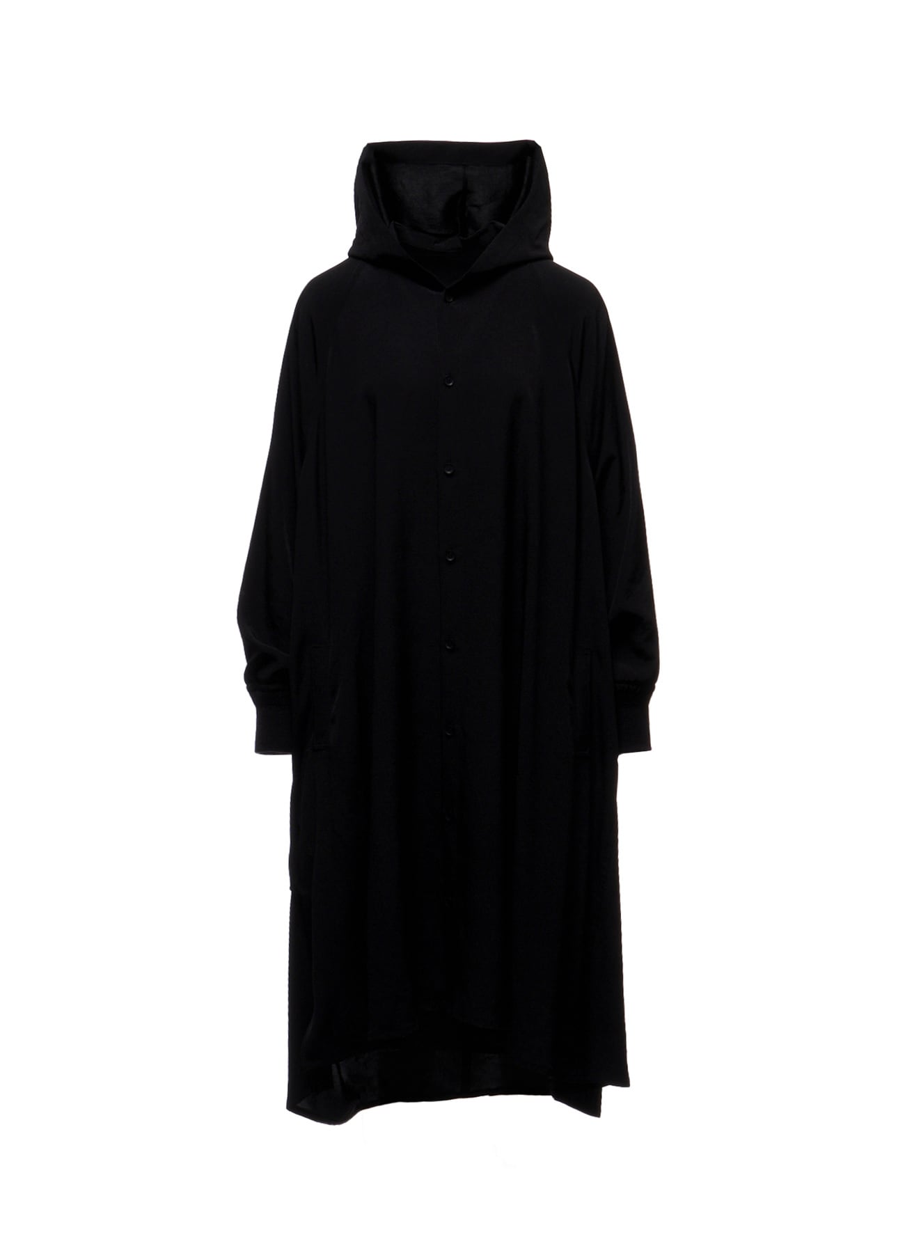 Ta/Pe CREPE DE CHINE HOODED RAGLAN SLV DRESS