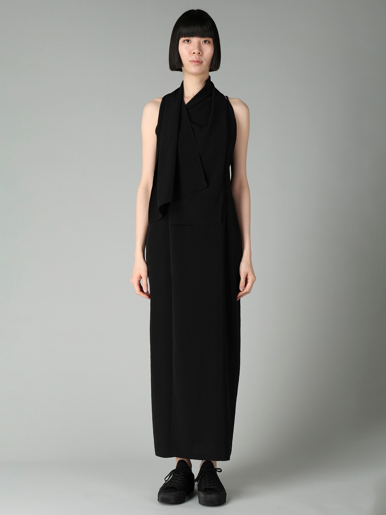 Ta/Pe CREPE DE CHINE STRAP SLIM FIT DRESS